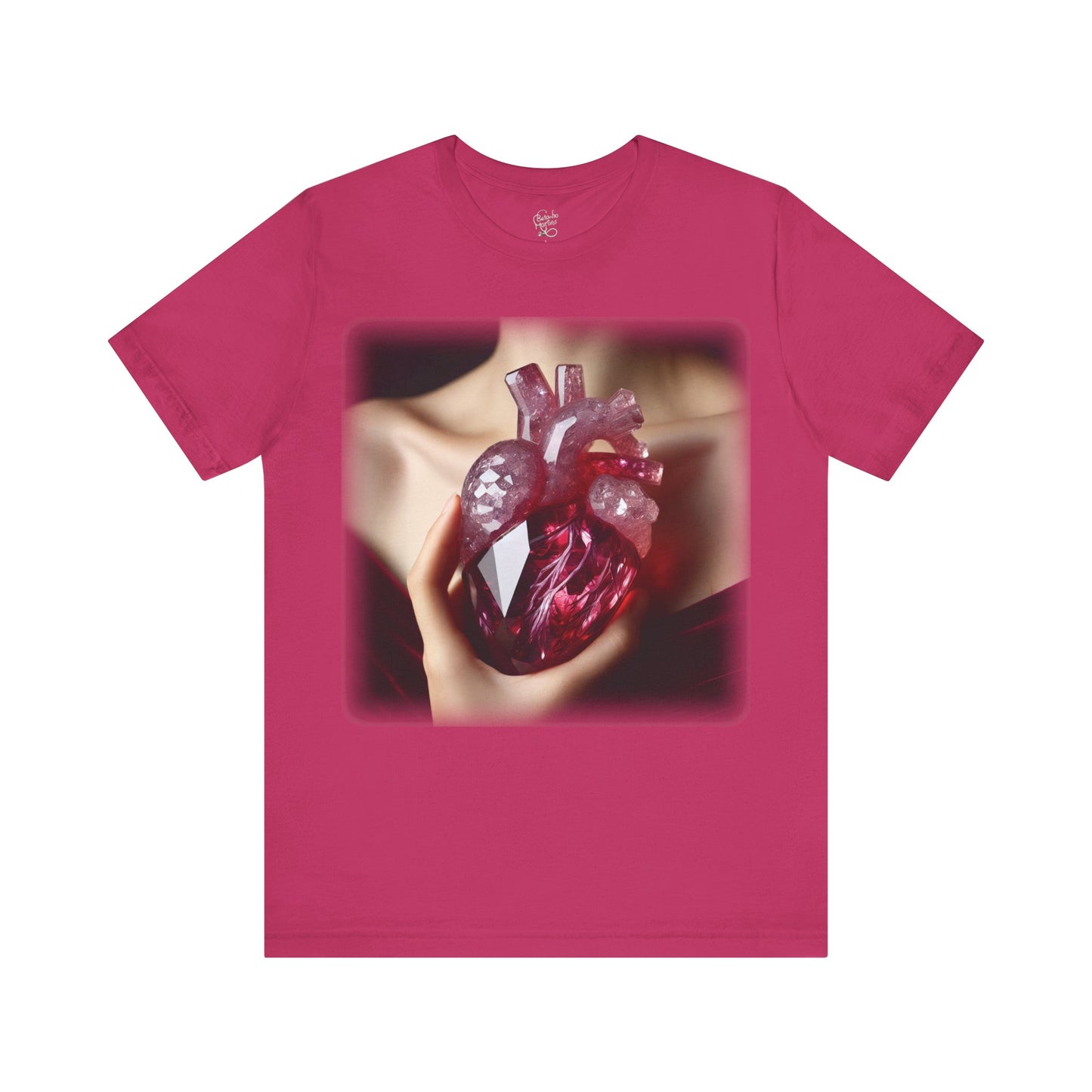 Heart - Crystal 2 (Unisex Jersey Short Sleeve T-Shirt)