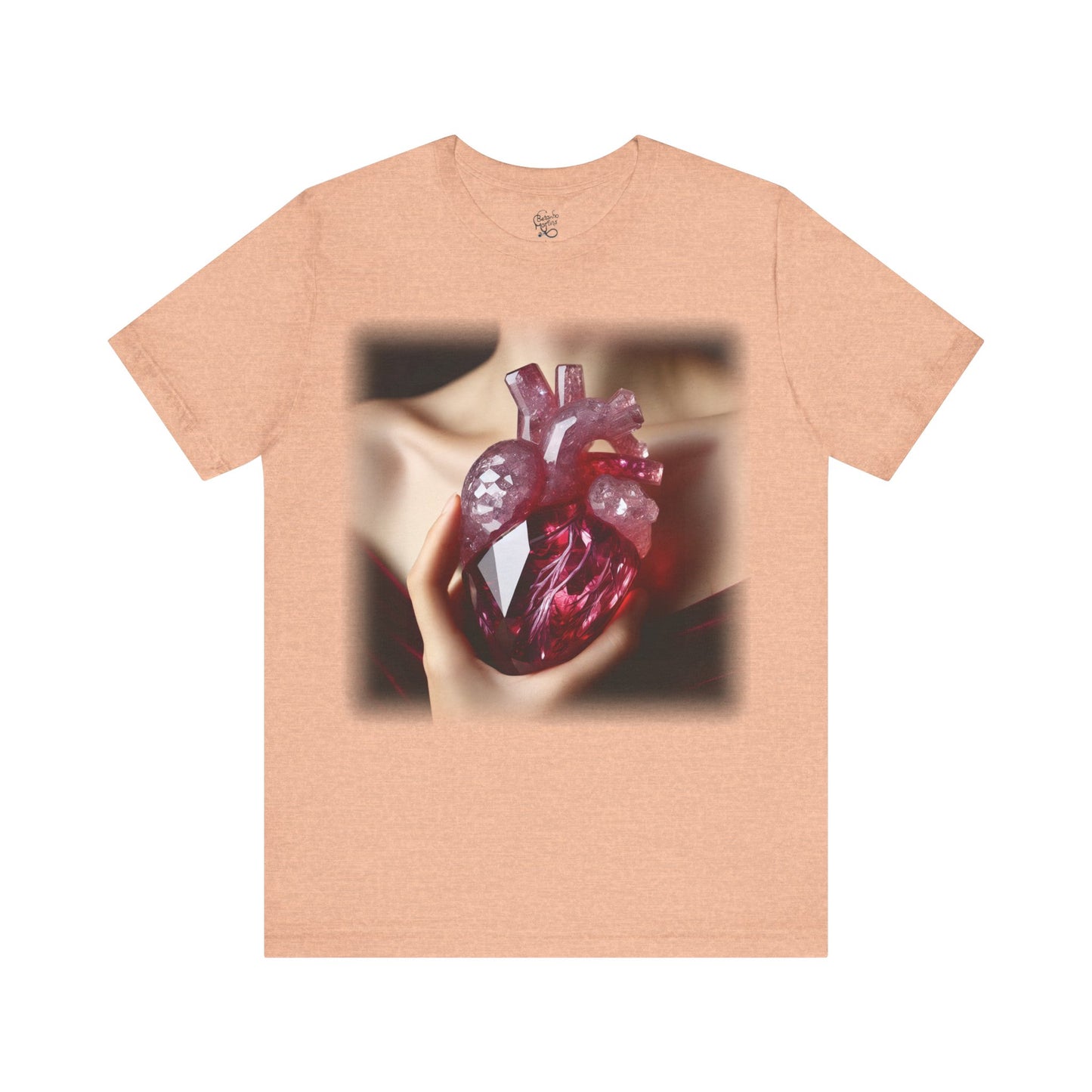 Heart - Crystal 2 (Unisex Jersey Short Sleeve T-Shirt)