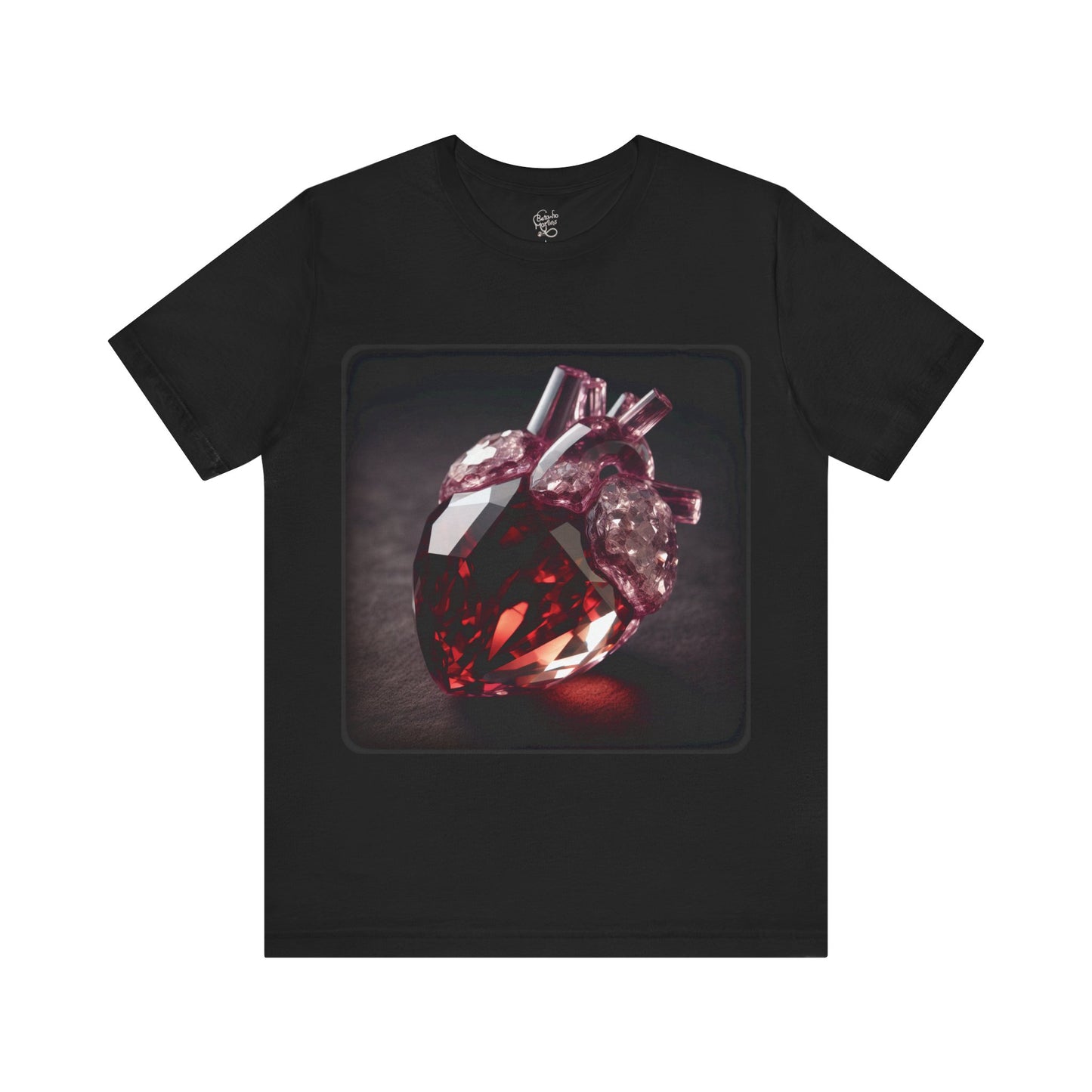 Heart - Crystal 1 (Unisex Jersey Short Sleeve T-Shirt)