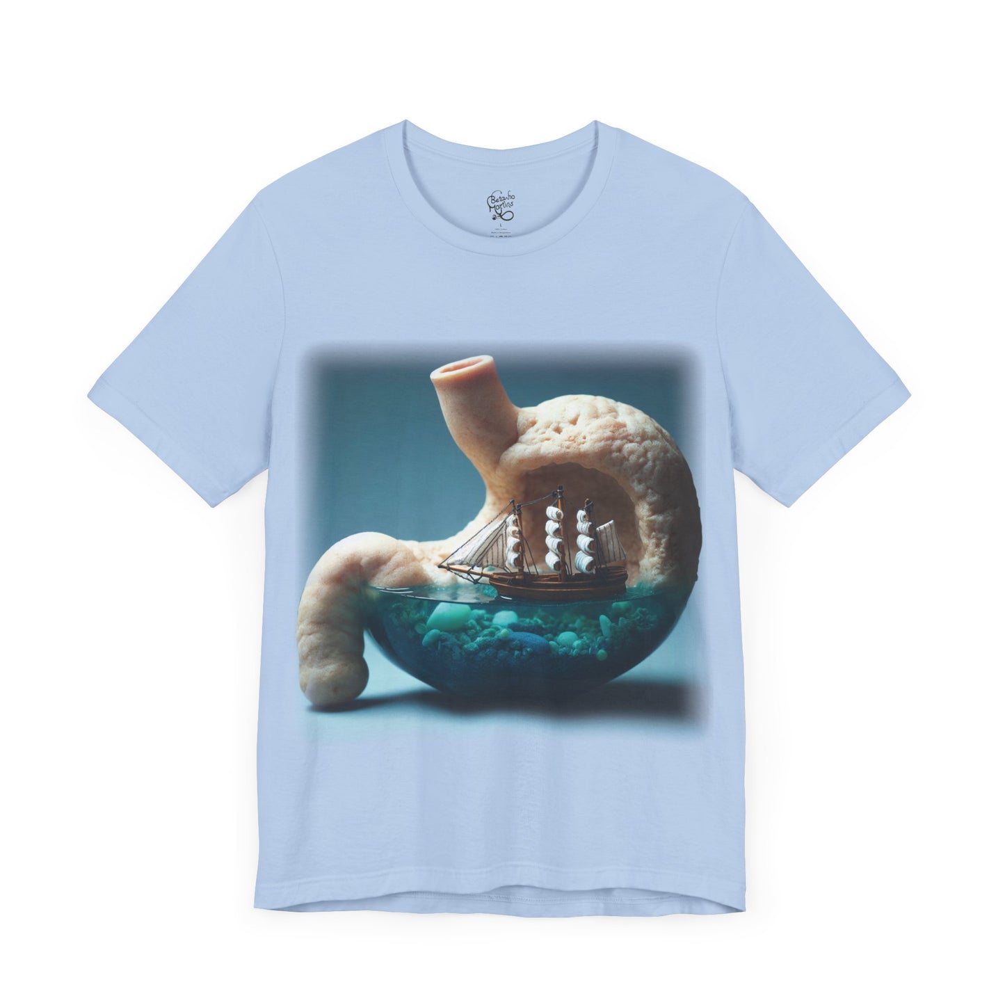 Stomach - Ship (Unisex Jersey Short Sleeve T-Shirt)
