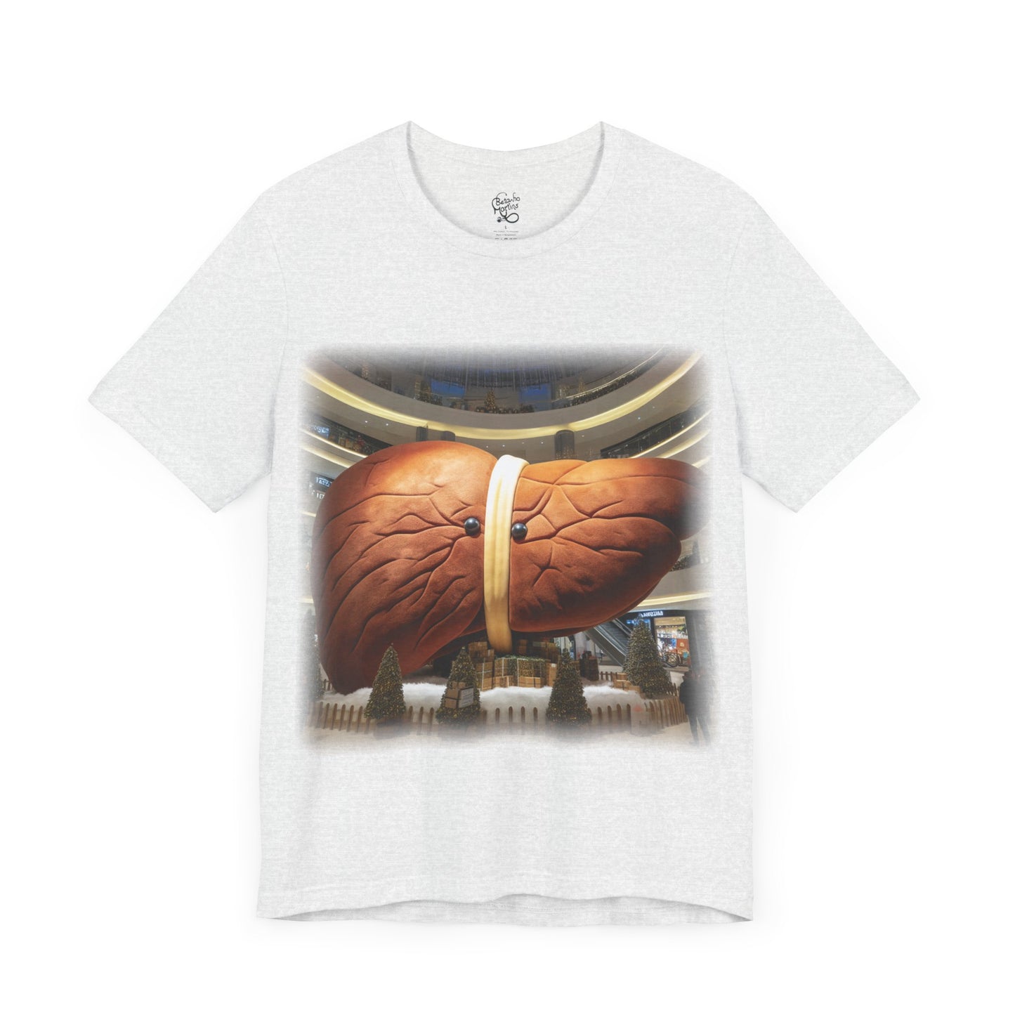 Liver - Giant plush - Mall Christmas decorations 2 (Unisex Jersey Short Sleeve T-Shirt)