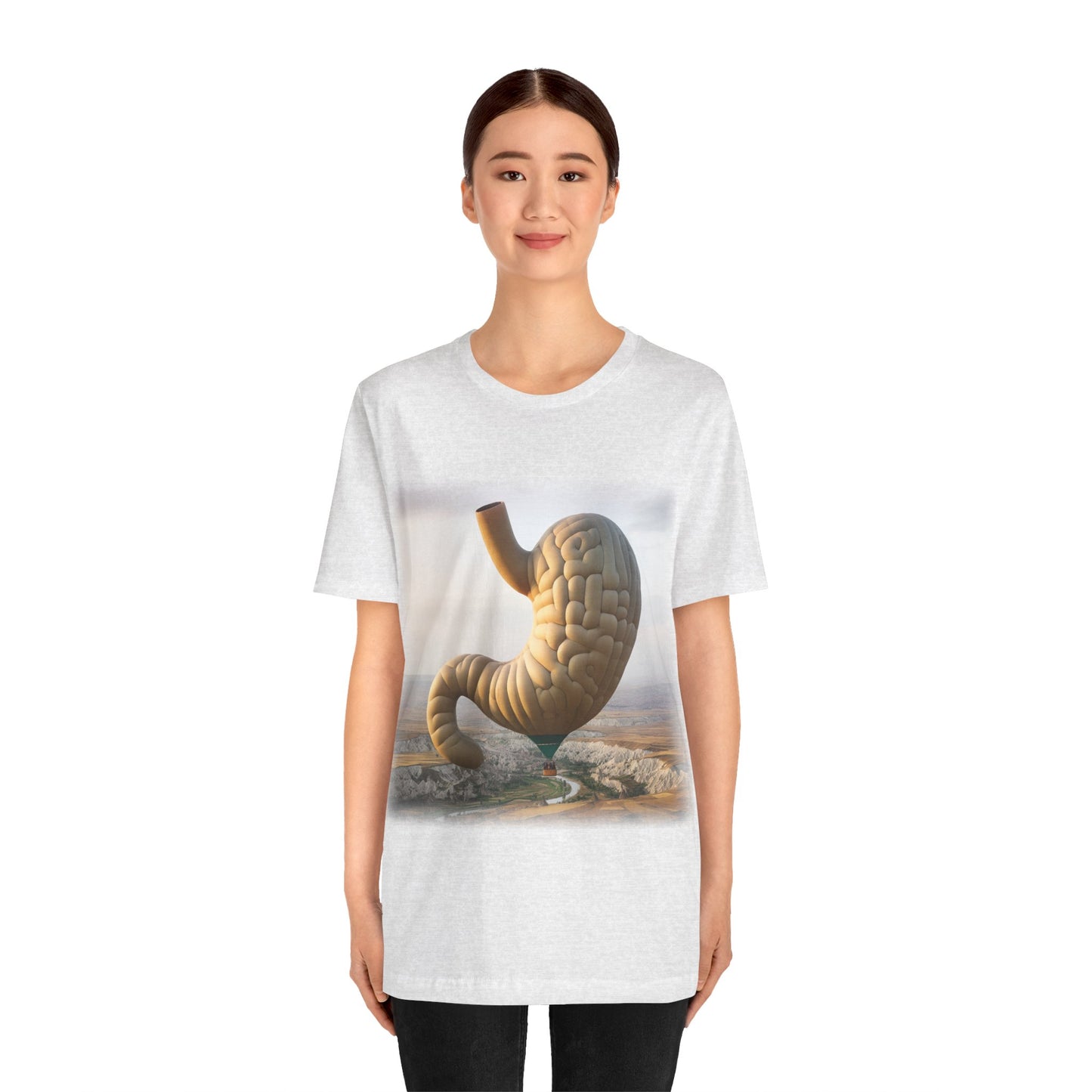 Stomach - Hot air balloon (Unisex Jersey Short Sleeve T-shirt)