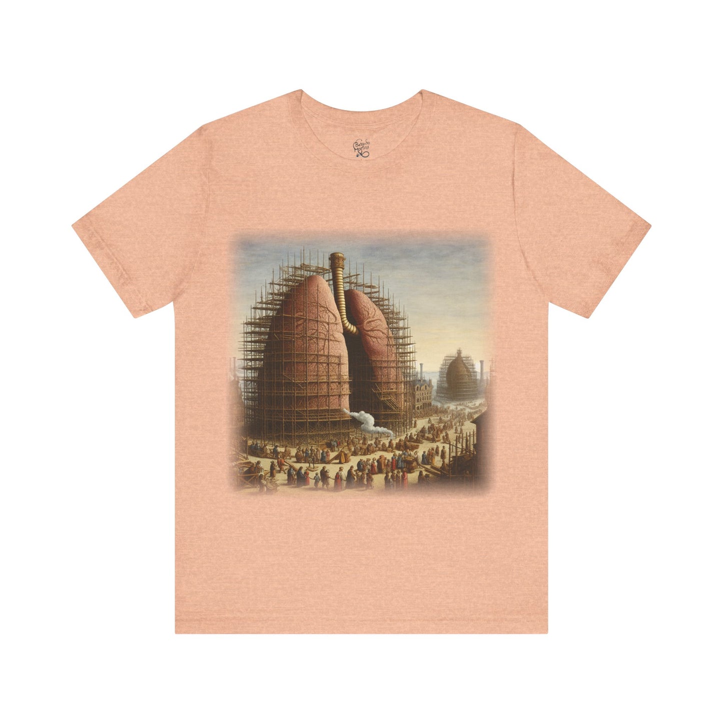 Lungs - The building of the great lung (Unisex Jersey Short Sleeve T-shirt)