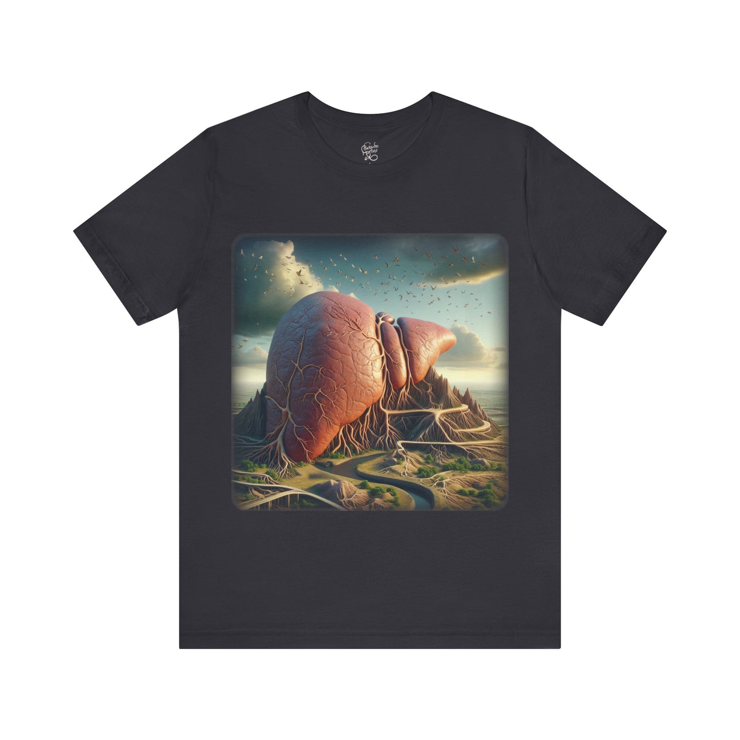Liver - Mountain (Unisex Jersey Short Sleeve T-Shirt)