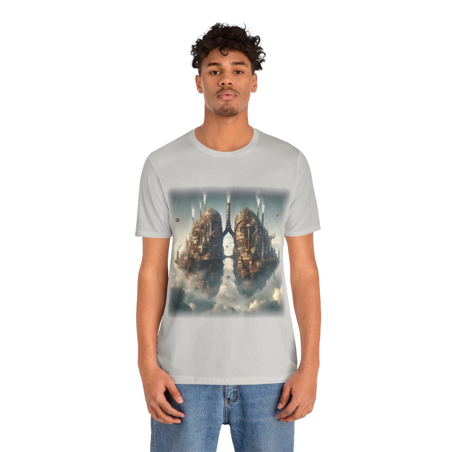 Lungs - Floating lung cities 1 (Unisex Jersey Short Sleeve T-shirt)