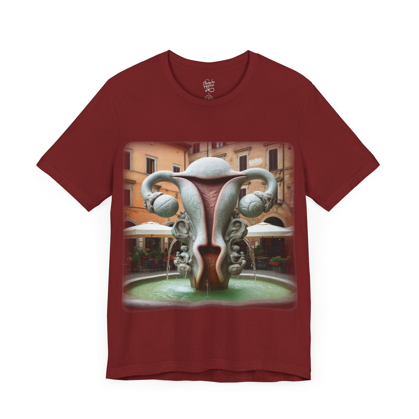 Uterus - Italian fountain (Unisex Jersey Short Sleeve T-Shirt)