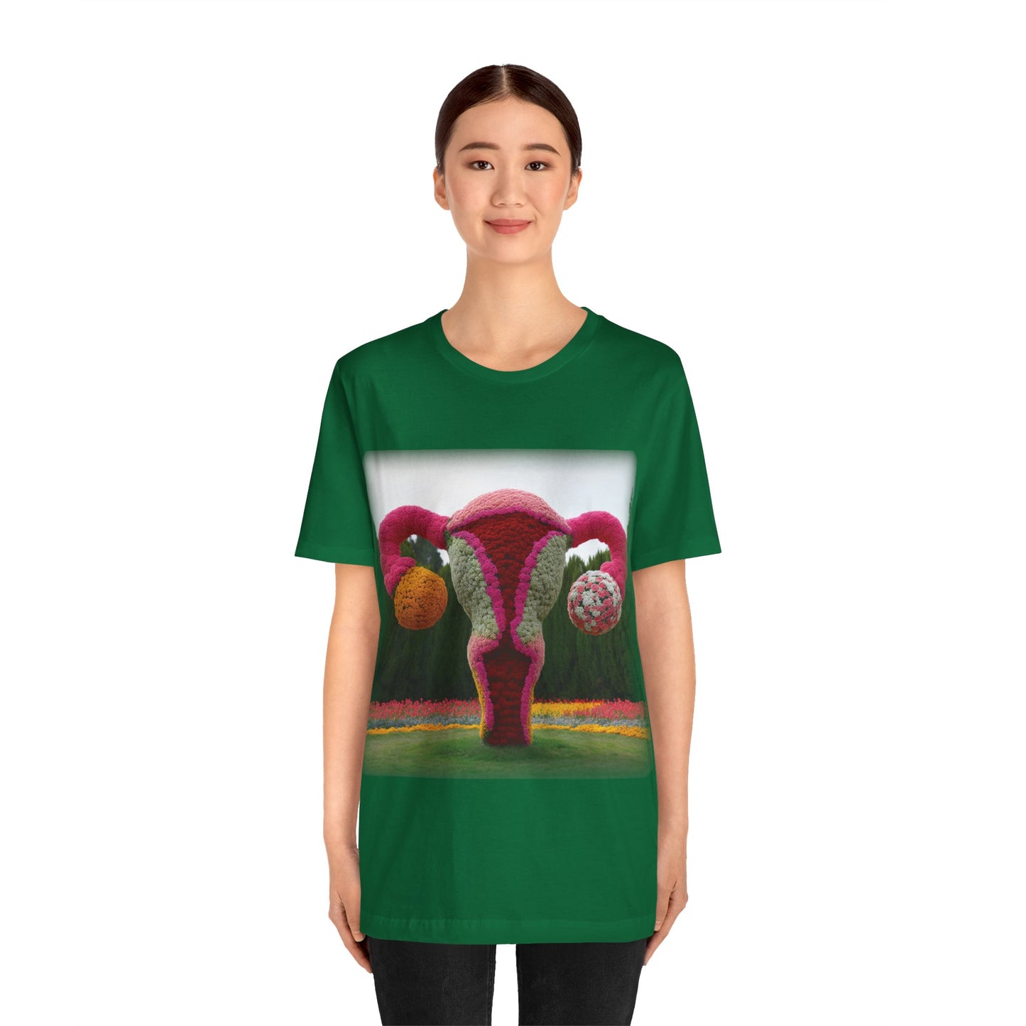 Uterus - Topiary (Unisex Jersey Short Sleeve T-shirt)