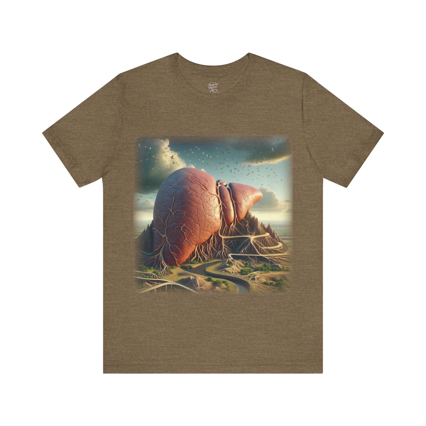 Liver - Mountain (Unisex Jersey Short Sleeve T-Shirt)