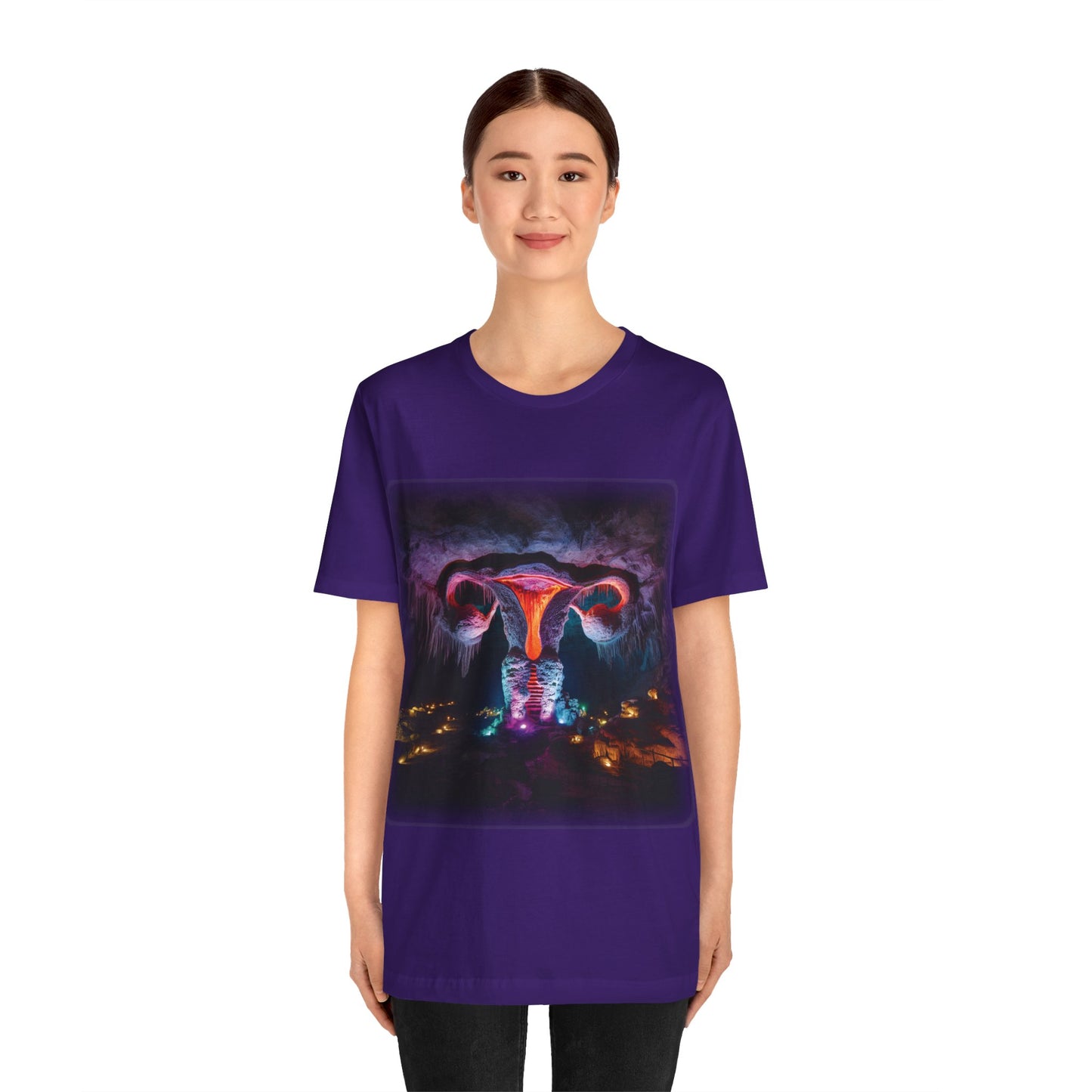 Uterus - The cave 1 (Unisex Jersey Short Sleeve T-shirt)