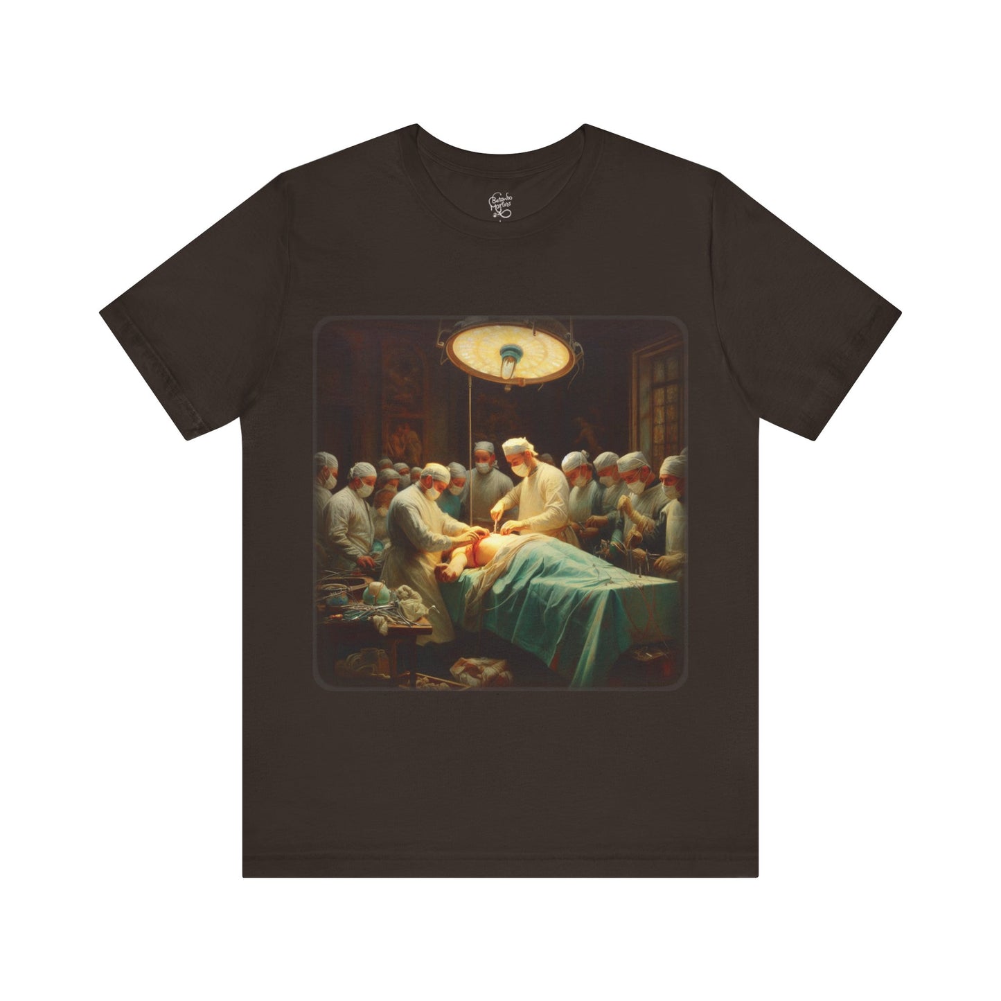 Surgery - Oil painting, Realism (Unisex Jersey Short Sleeve T-Shirt)