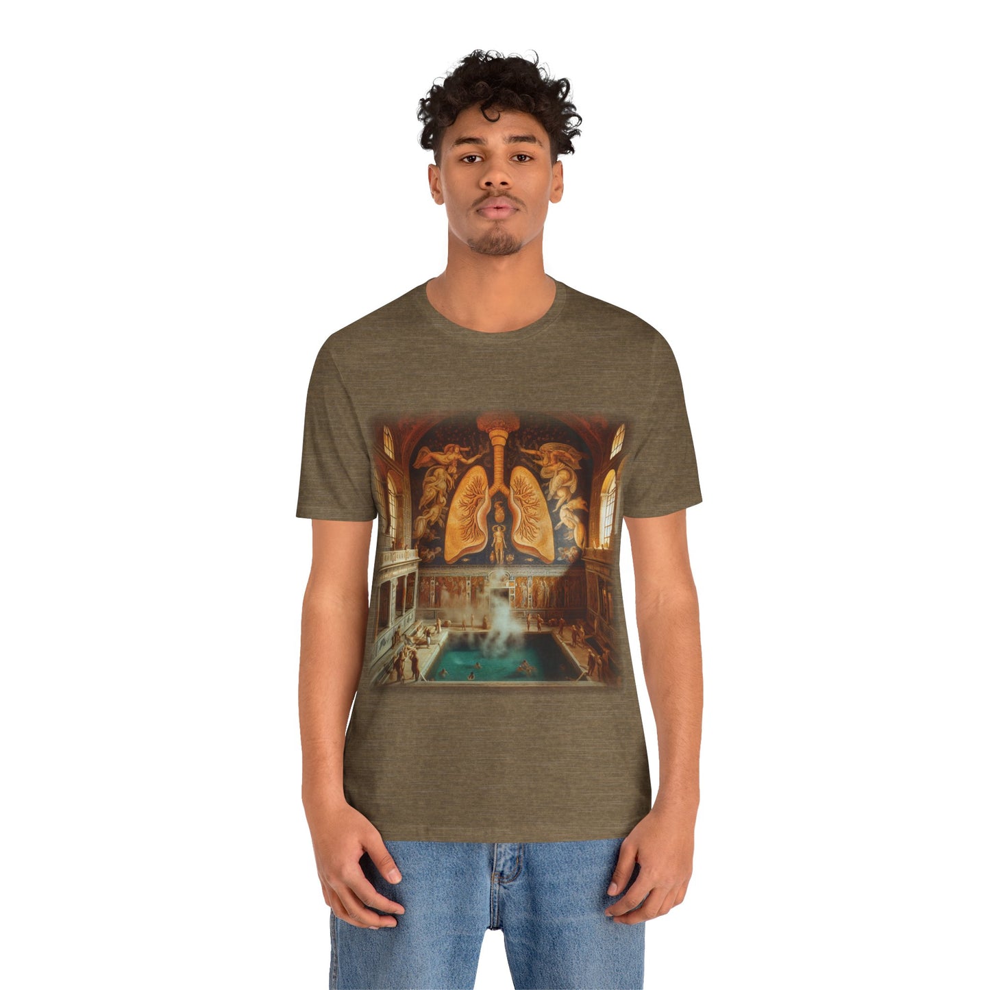 Lungs - The lung thermae (Unisex Jersey Short Sleeve T-shirt)