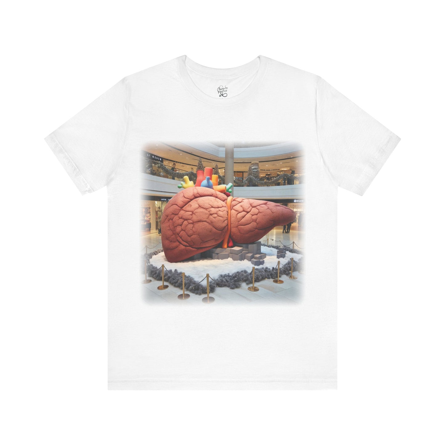 Liver - Giant plush - Mall Christmas decorations 1 (Unisex Jersey Short Sleeve T-Shirt)