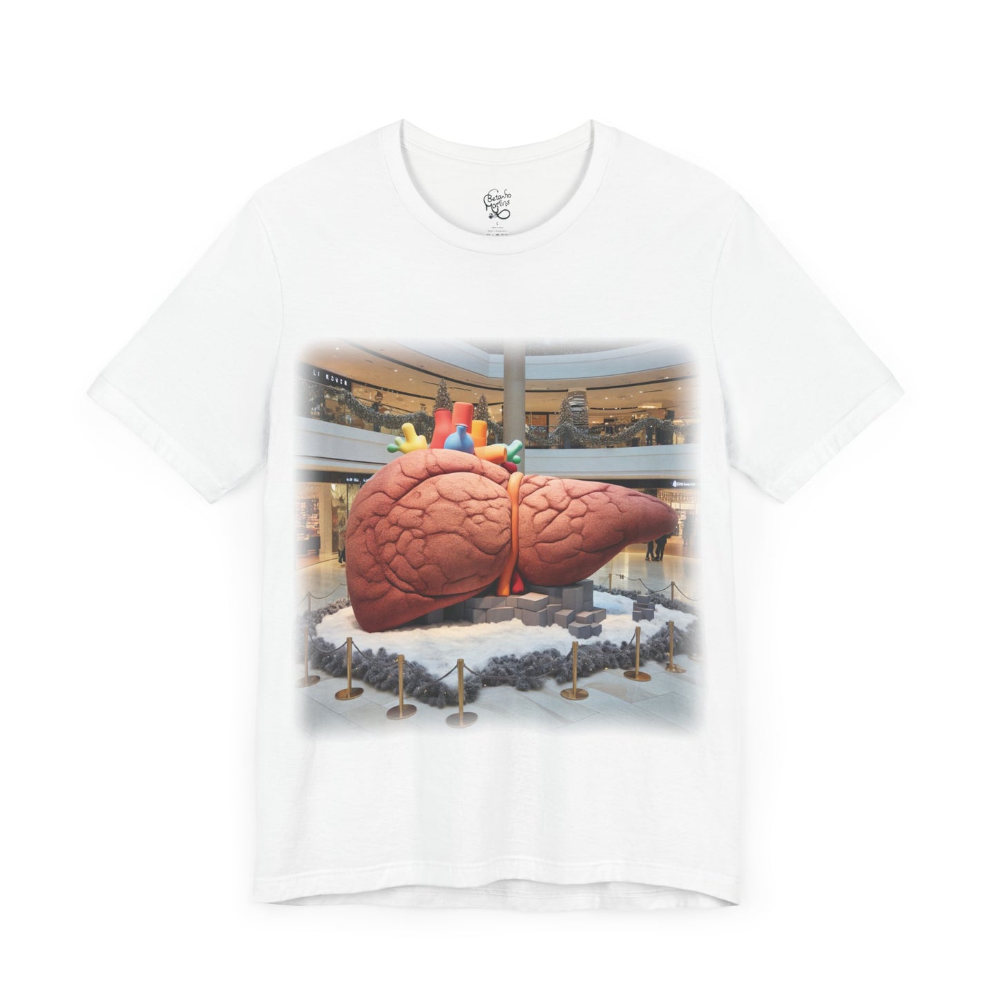 Liver - Giant plush - Mall Christmas decorations 1 (Unisex Jersey Short Sleeve T-Shirt)