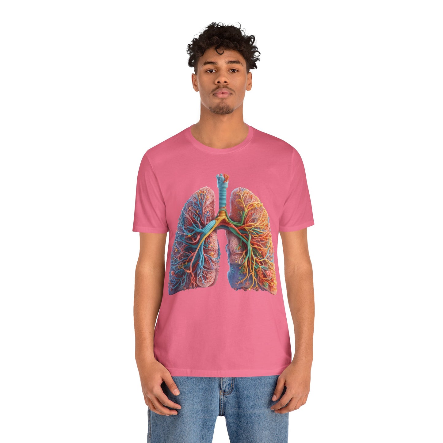 Lungs - Colourful (Unisex Jersey Short Sleeve T-shirt)