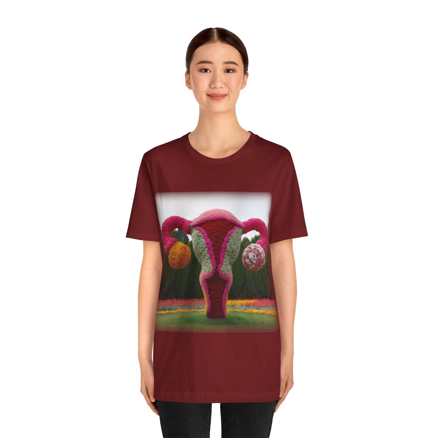 Uterus - Topiary (Unisex Jersey Short Sleeve T-shirt)