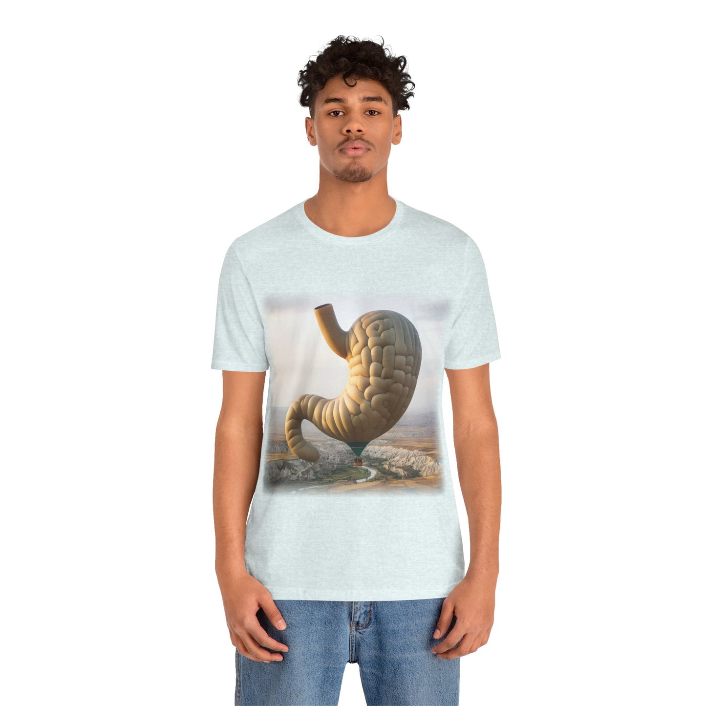Stomach - Hot air balloon (Unisex Jersey Short Sleeve T-shirt)