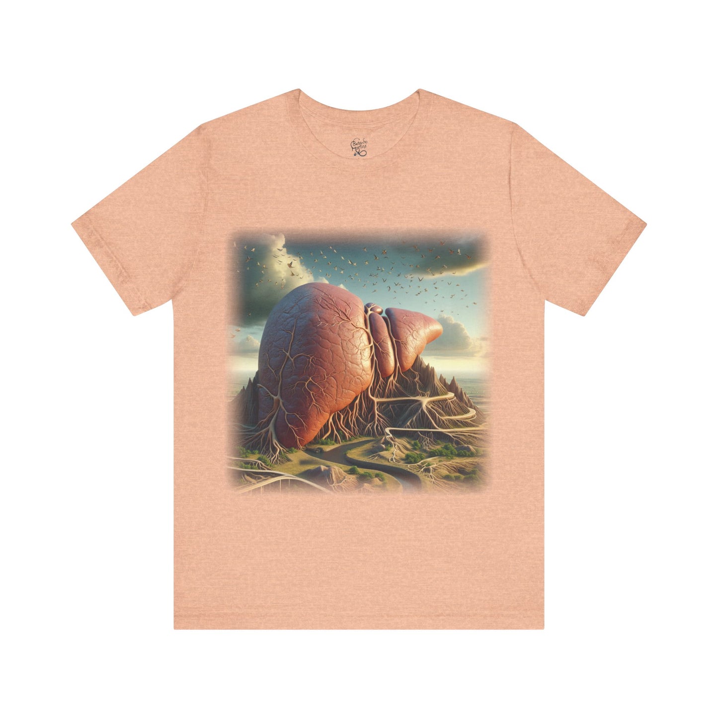 Liver - Mountain (Unisex Jersey Short Sleeve T-Shirt)