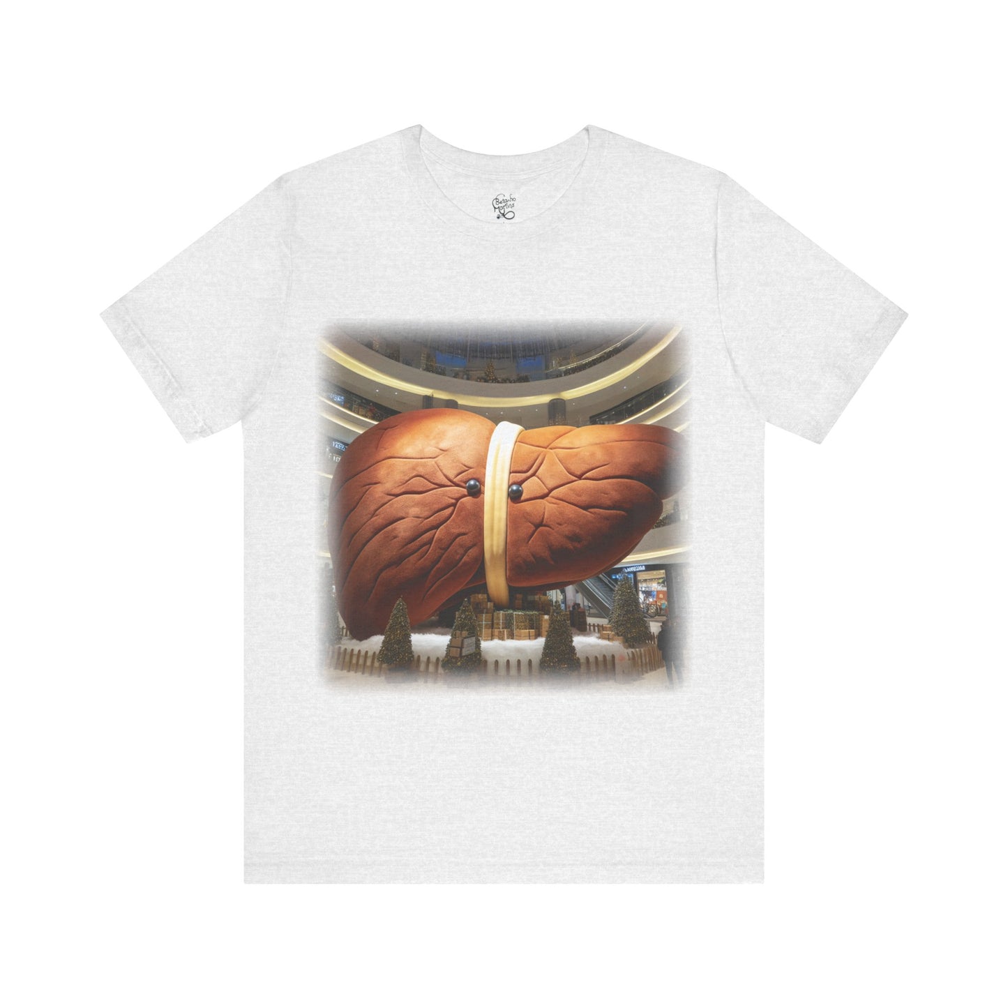 Liver - Giant plush - Mall Christmas decorations 2 (Unisex Jersey Short Sleeve T-Shirt)
