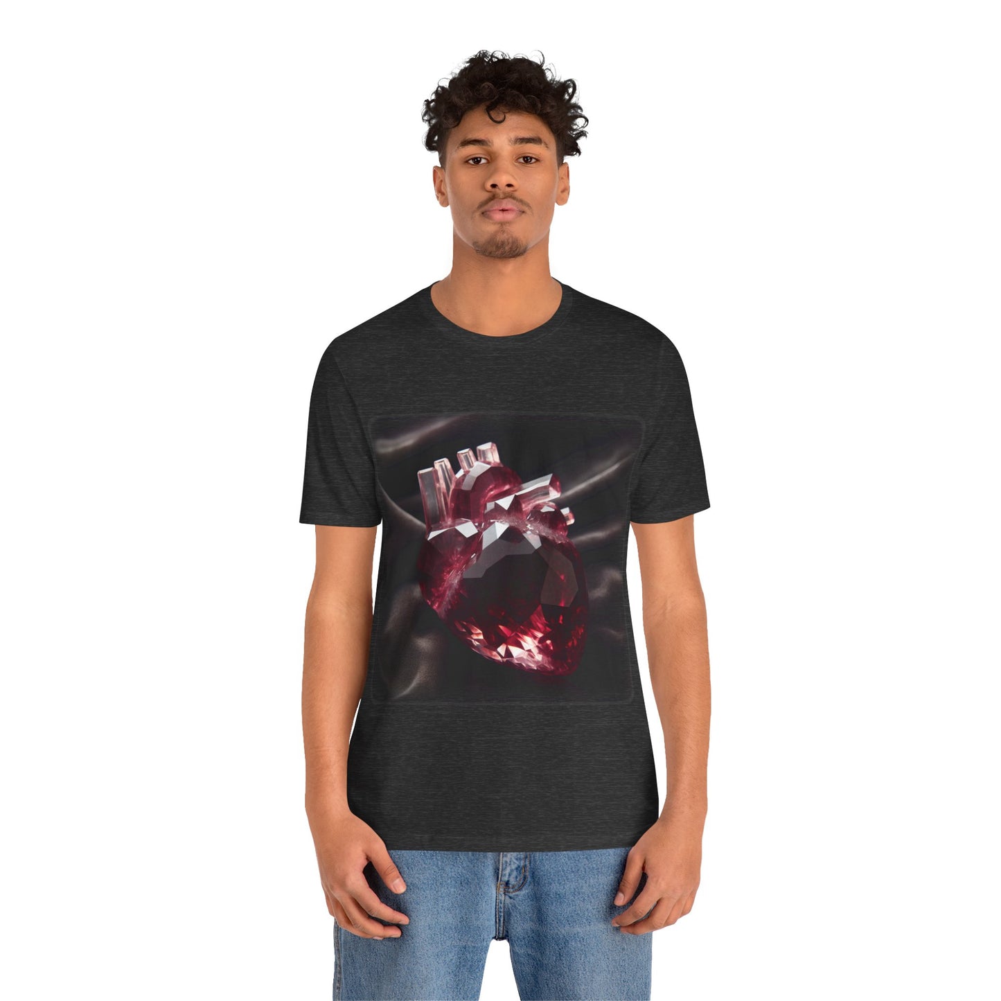 Heart - Crystal 3 (Unisex Jersey Short Sleeve T-Shirt)