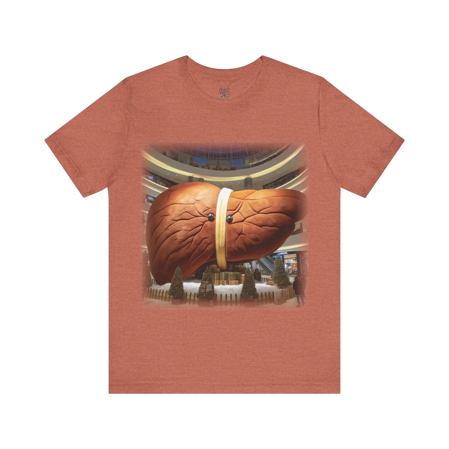 Liver - Giant plush - Mall Christmas decorations 2 (Unisex Jersey Short Sleeve T-Shirt)