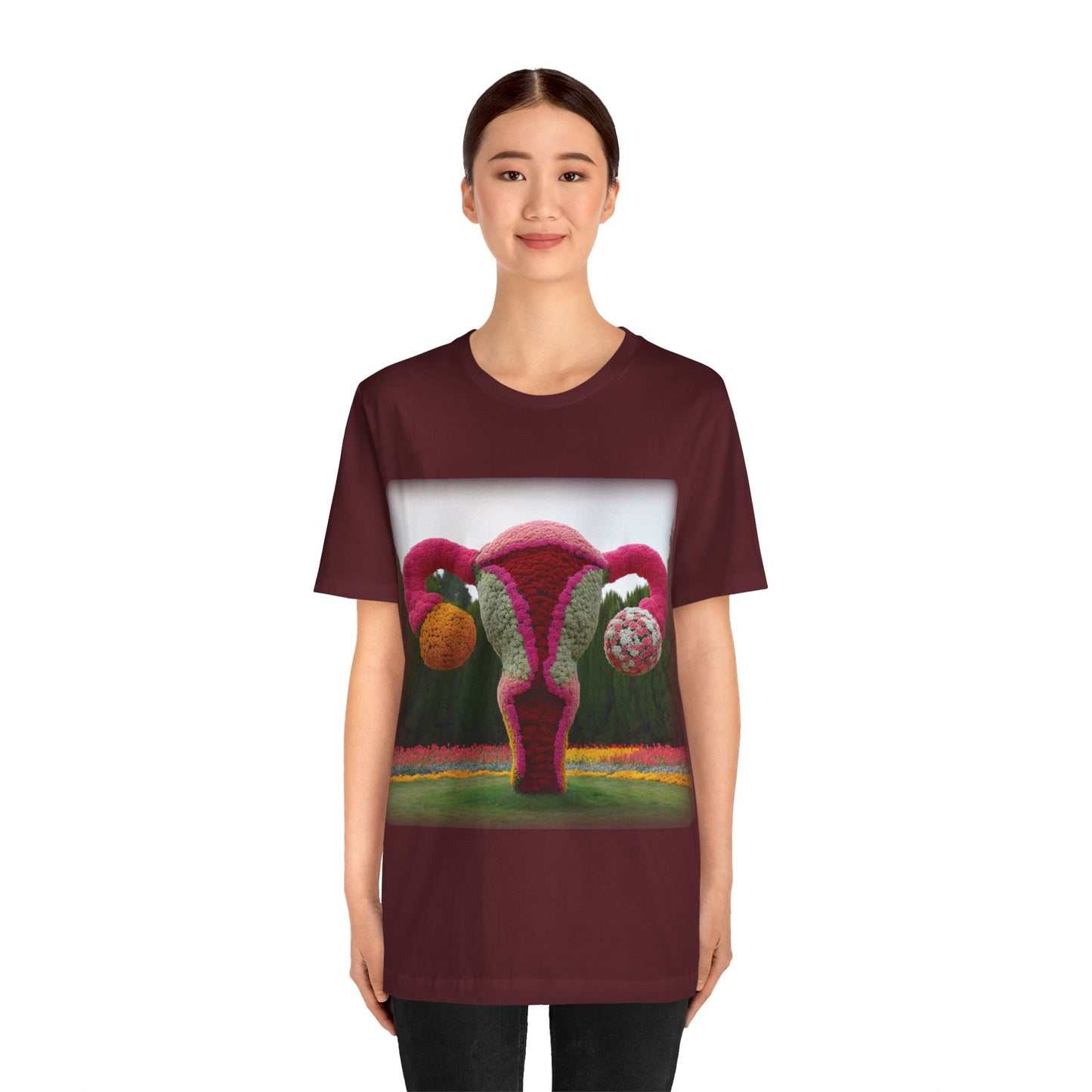 Uterus - Topiary (Unisex Jersey Short Sleeve T-shirt)