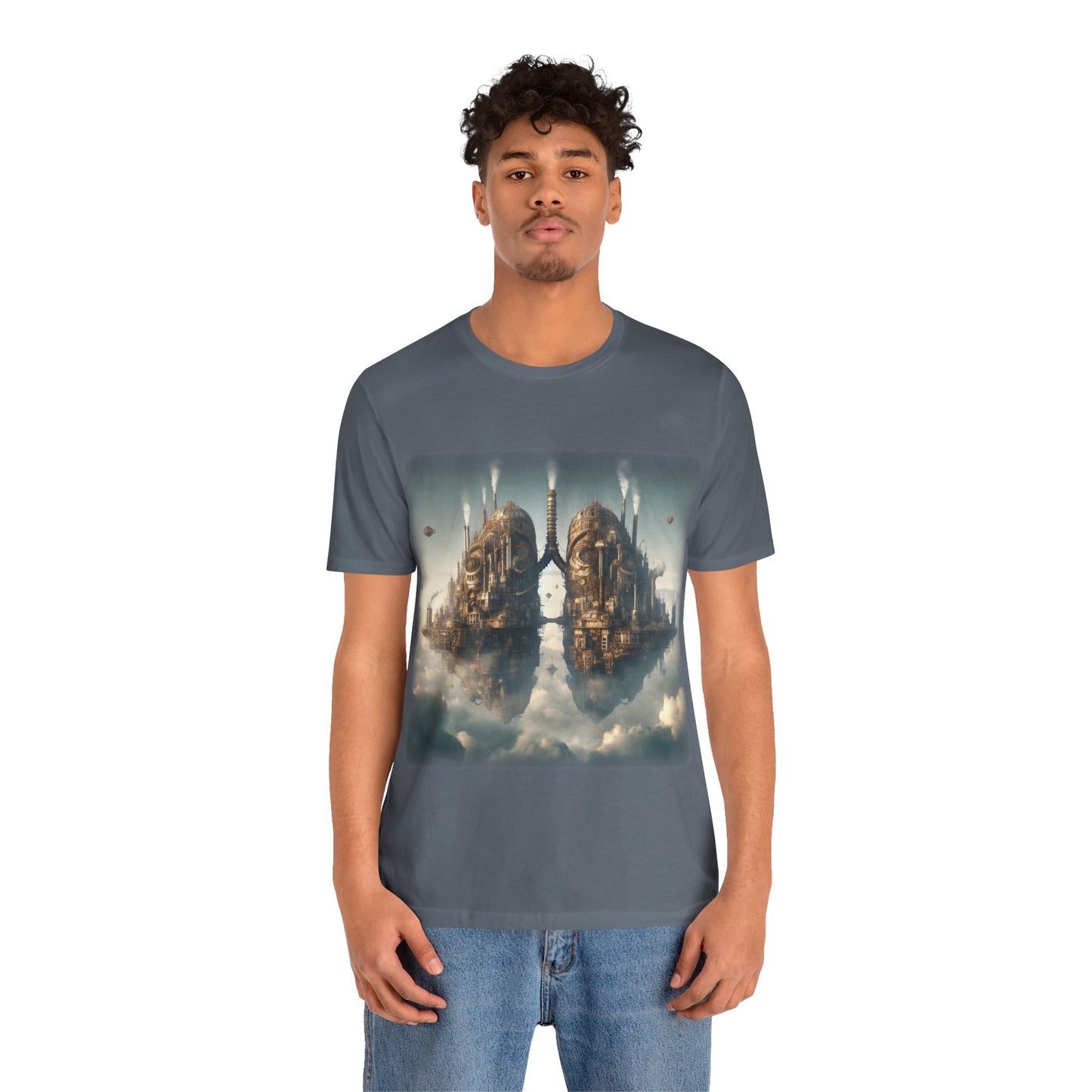 Lungs - Floating lung cities 1 (Unisex Jersey Short Sleeve T-shirt)