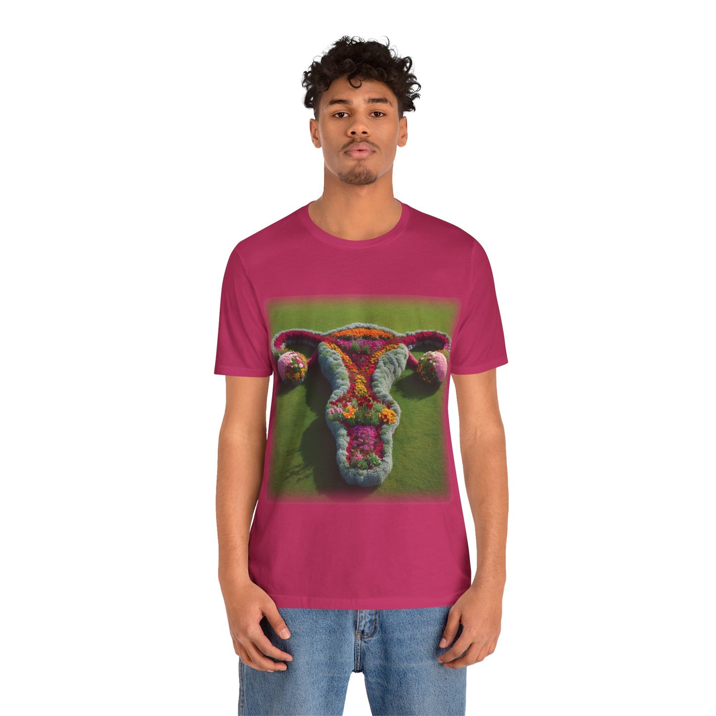 Uterus - Flower bed (Unisex Jersey Short Sleeve T-shirt)