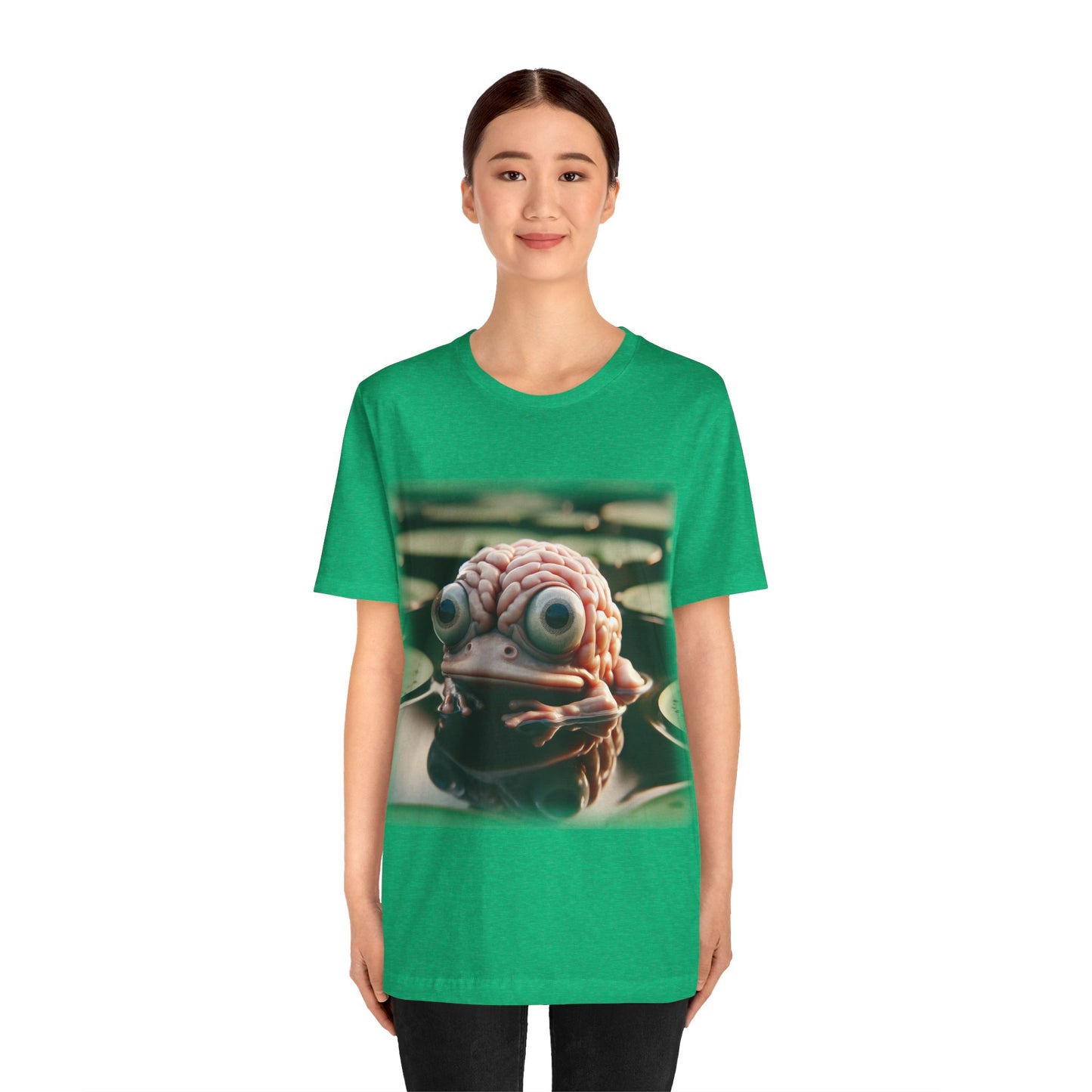 Brain - Frog 1 (Unisex Jersey Short Sleeve T-shirt)