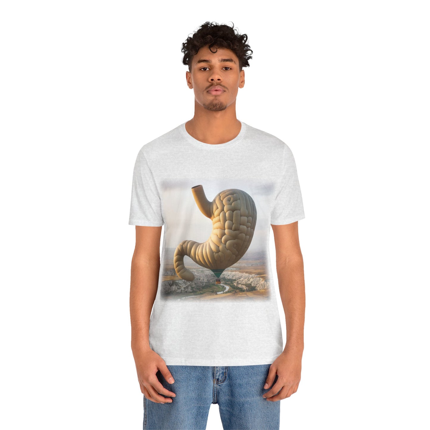 Stomach - Hot air balloon (Unisex Jersey Short Sleeve T-shirt)