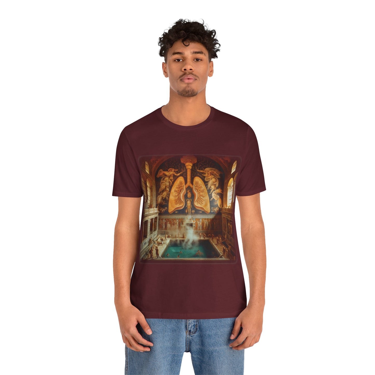 Lungs - The lung thermae (Unisex Jersey Short Sleeve T-shirt)