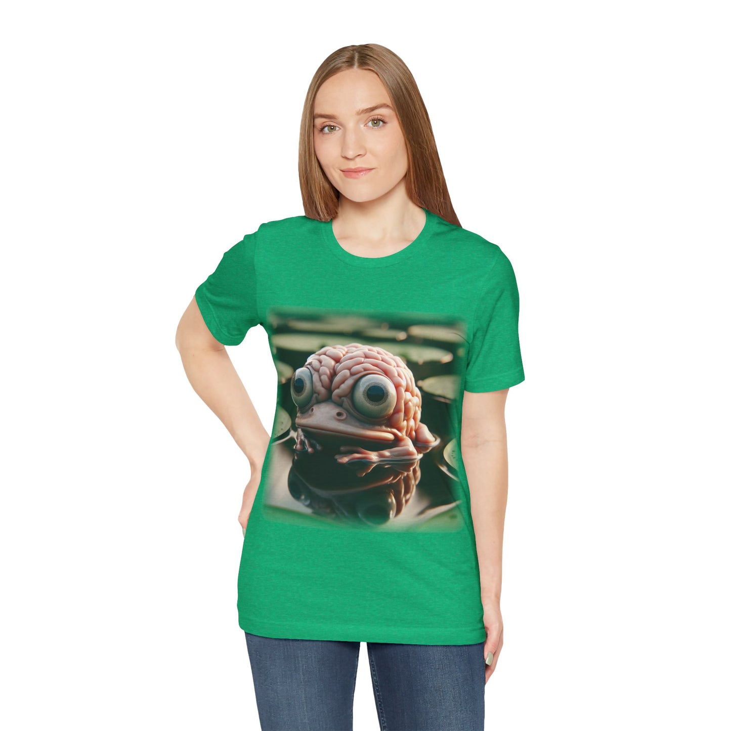 Brain - Frog 1 (Unisex Jersey Short Sleeve T-shirt)