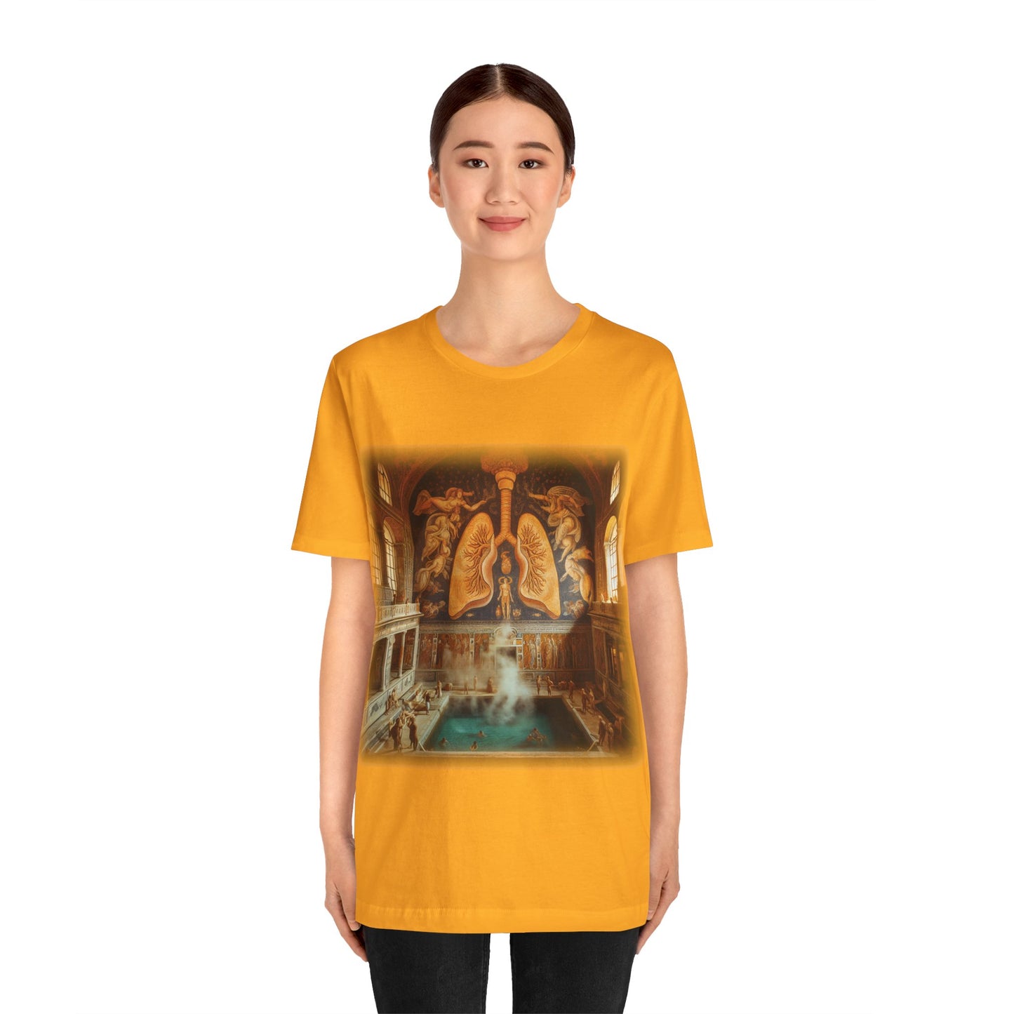 Lungs - The lung thermae (Unisex Jersey Short Sleeve T-shirt)