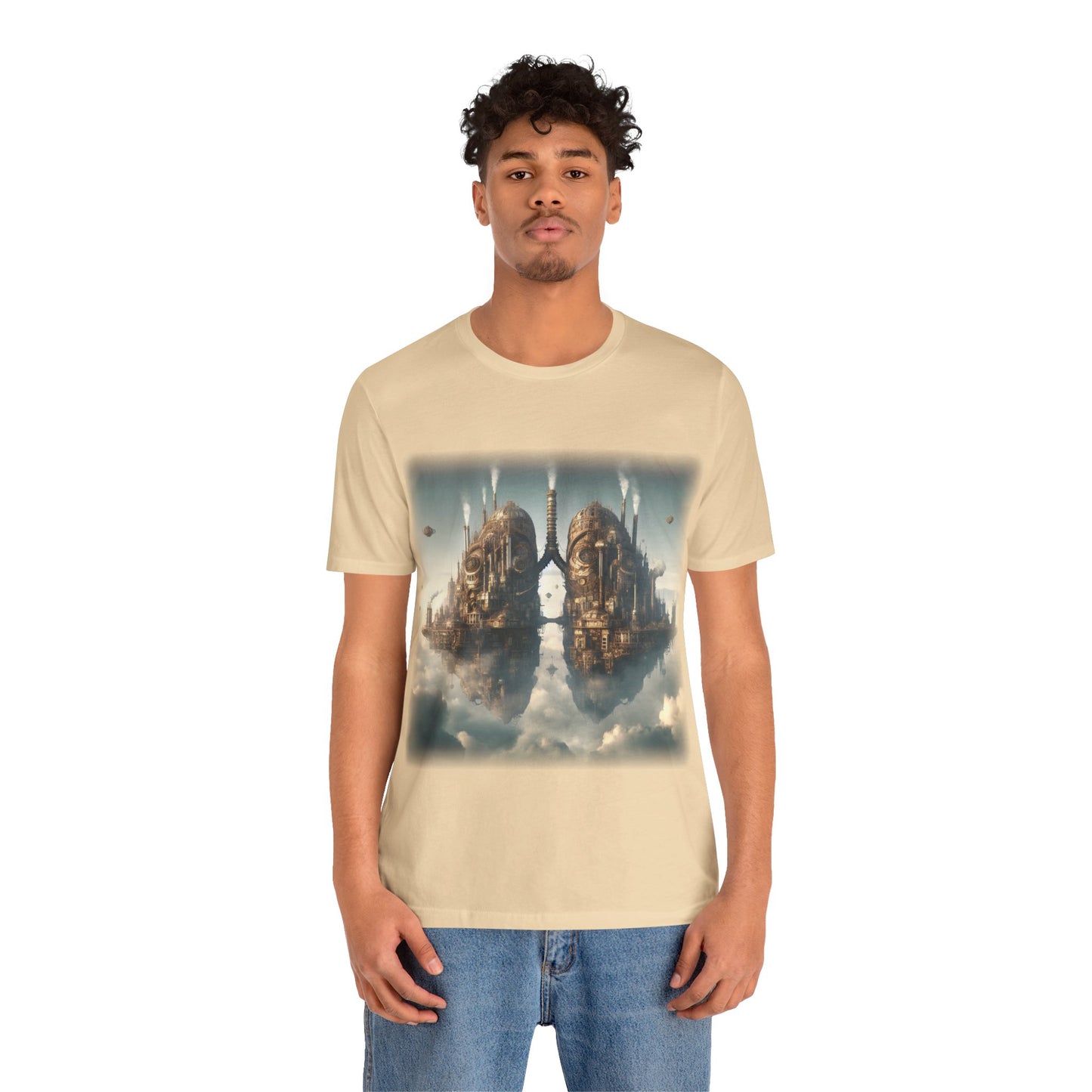 Lungs - Floating lung cities 1 (Unisex Jersey Short Sleeve T-shirt)