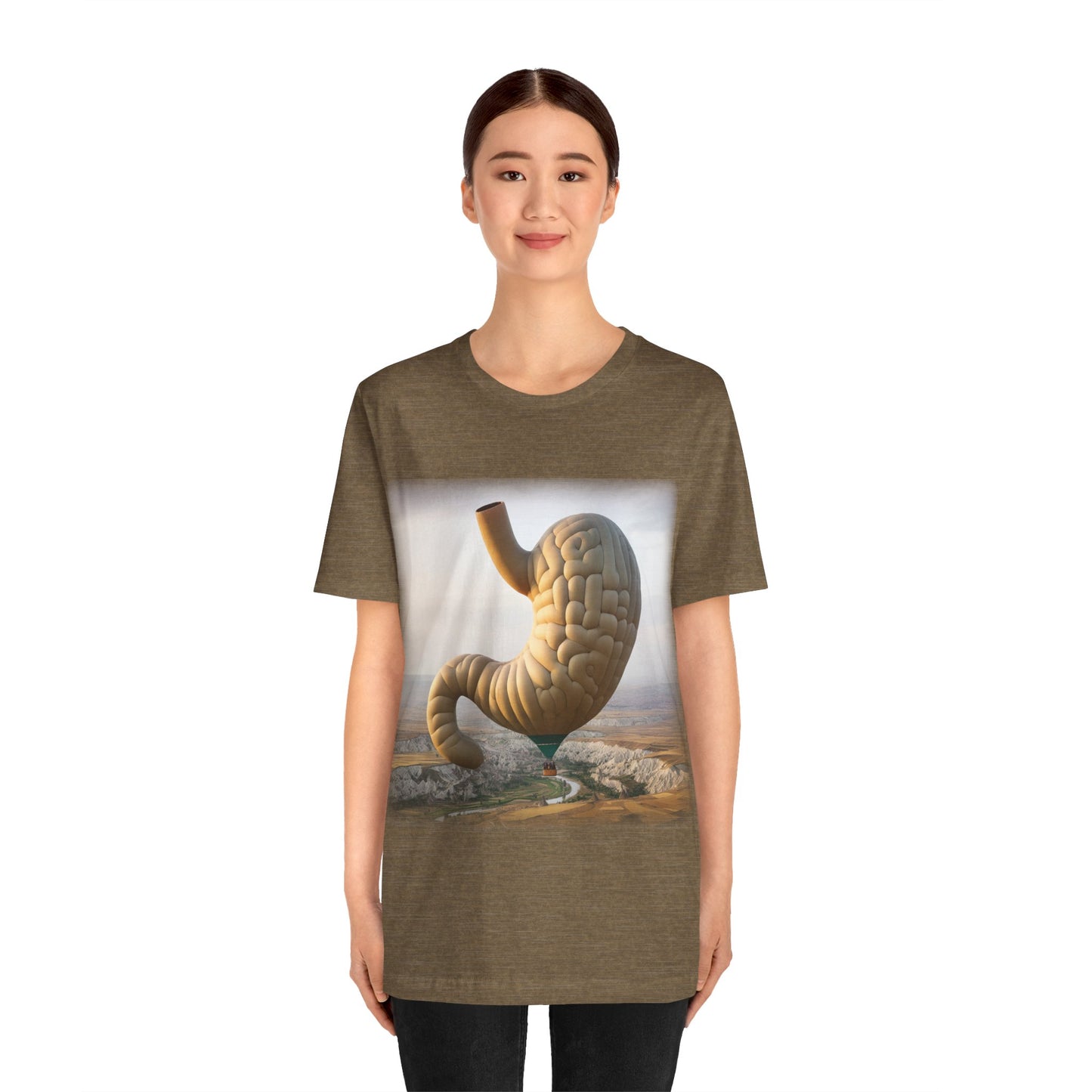 Stomach - Hot air balloon (Unisex Jersey Short Sleeve T-shirt)