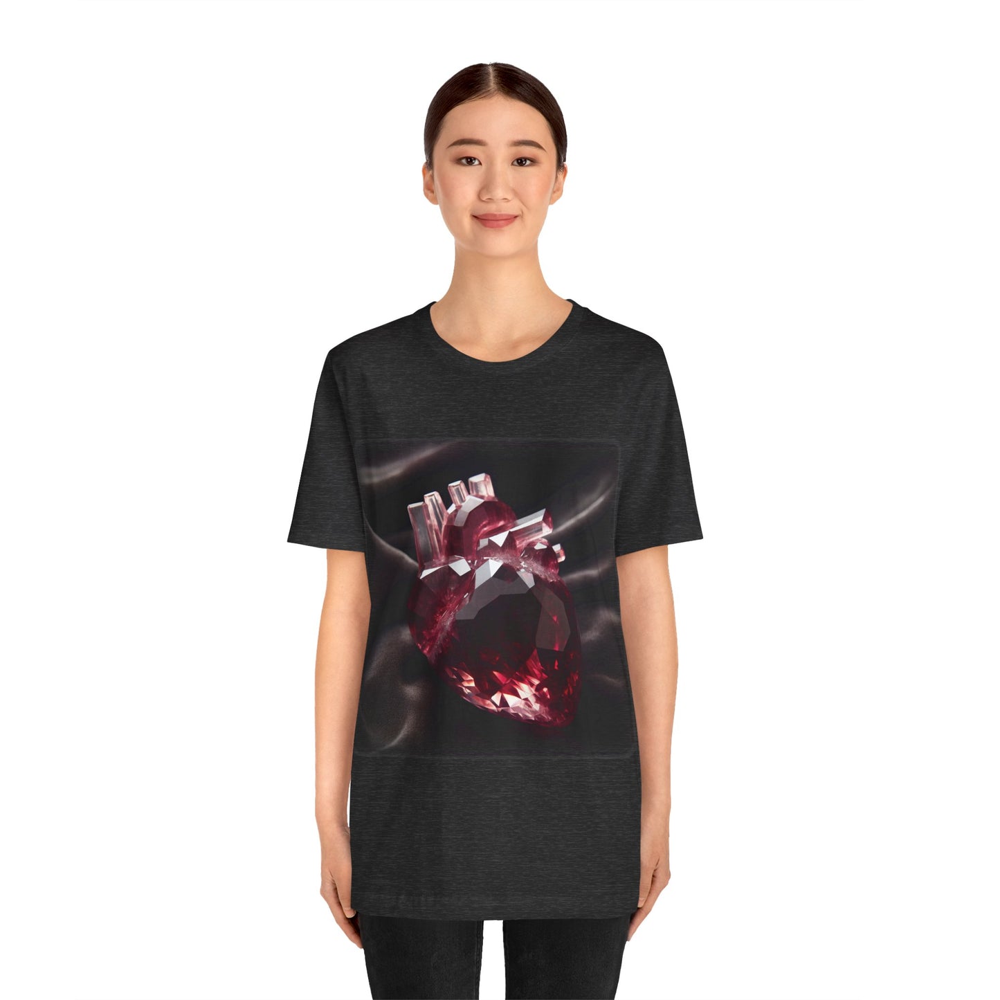 Heart - Crystal 3 (Unisex Jersey Short Sleeve T-Shirt)