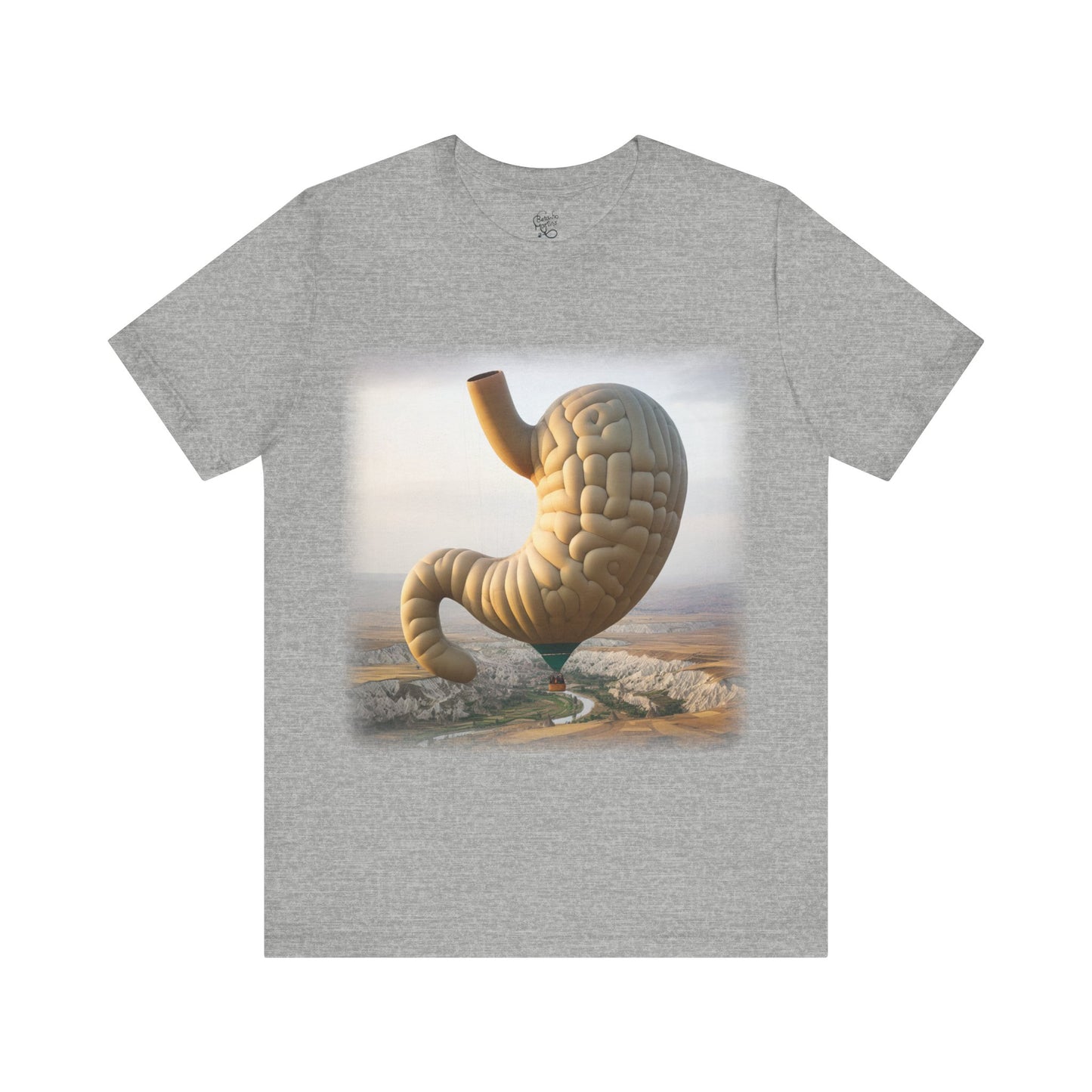 Stomach - Hot air balloon (Unisex Jersey Short Sleeve T-shirt)