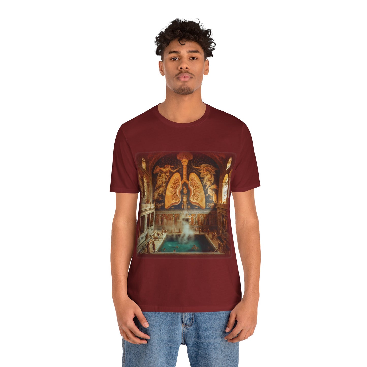 Lungs - The lung thermae (Unisex Jersey Short Sleeve T-shirt)