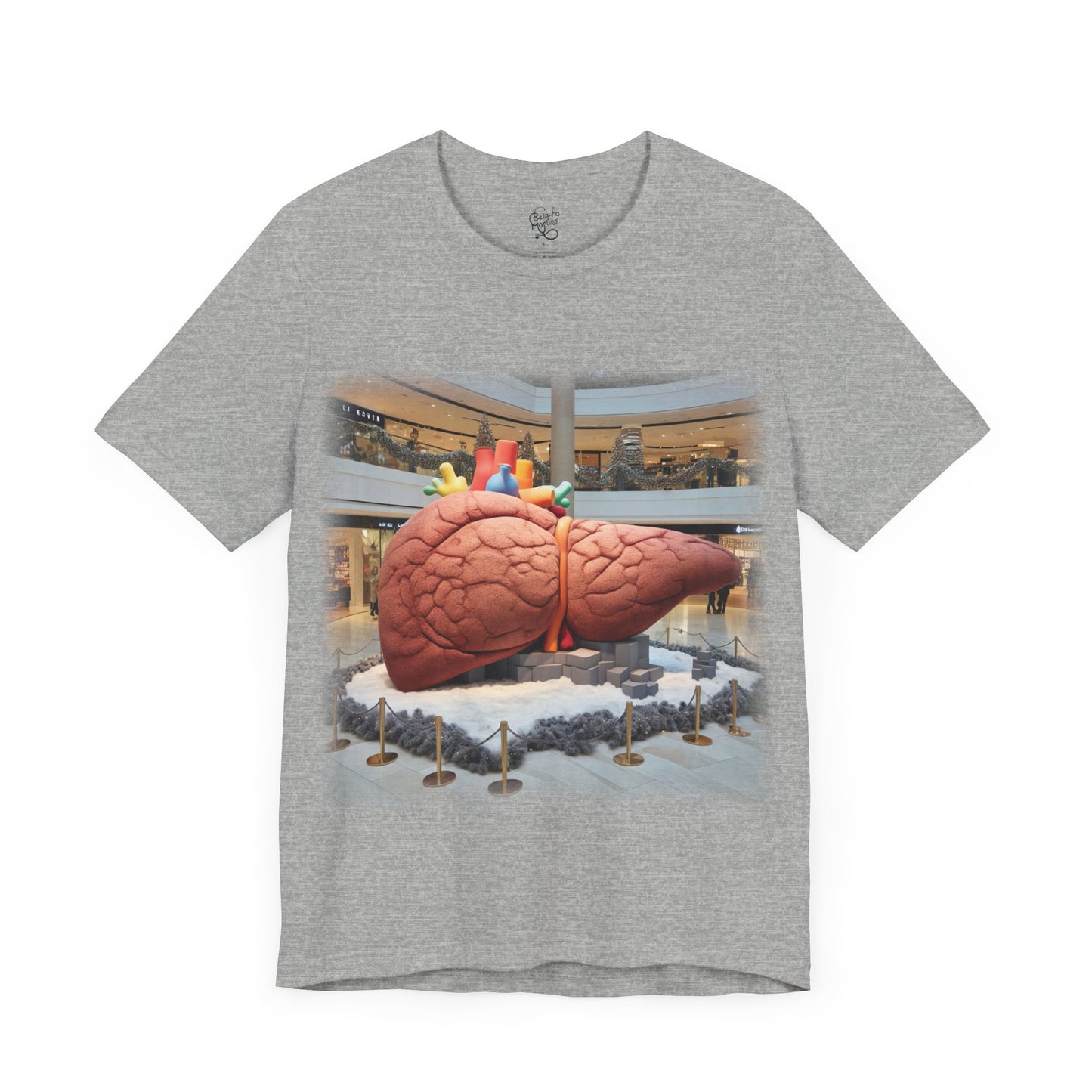 Liver - Giant plush - Mall Christmas decorations 1 (Unisex Jersey Short Sleeve T-Shirt)