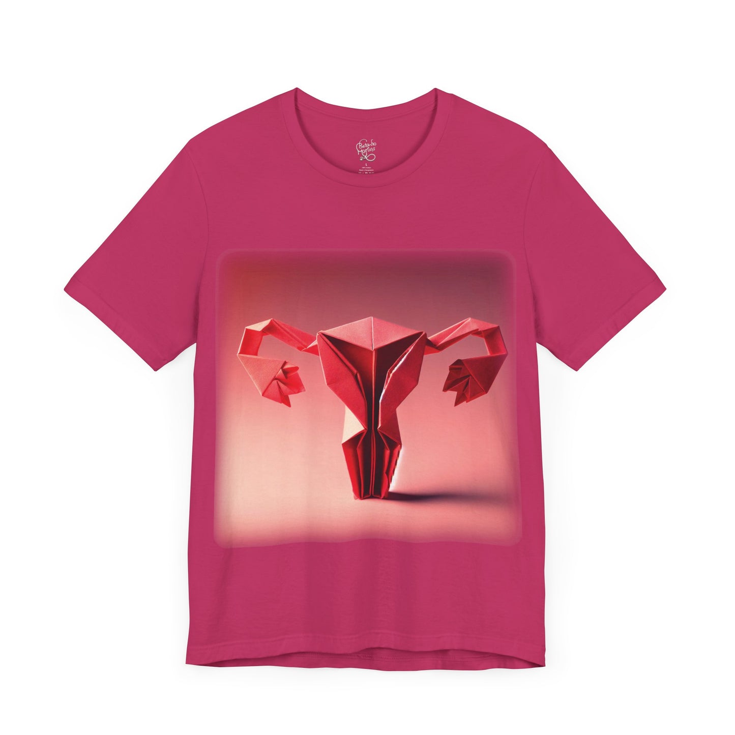 Uterus - Origami (Unisex Jersey Short Sleeve T-Shirt)