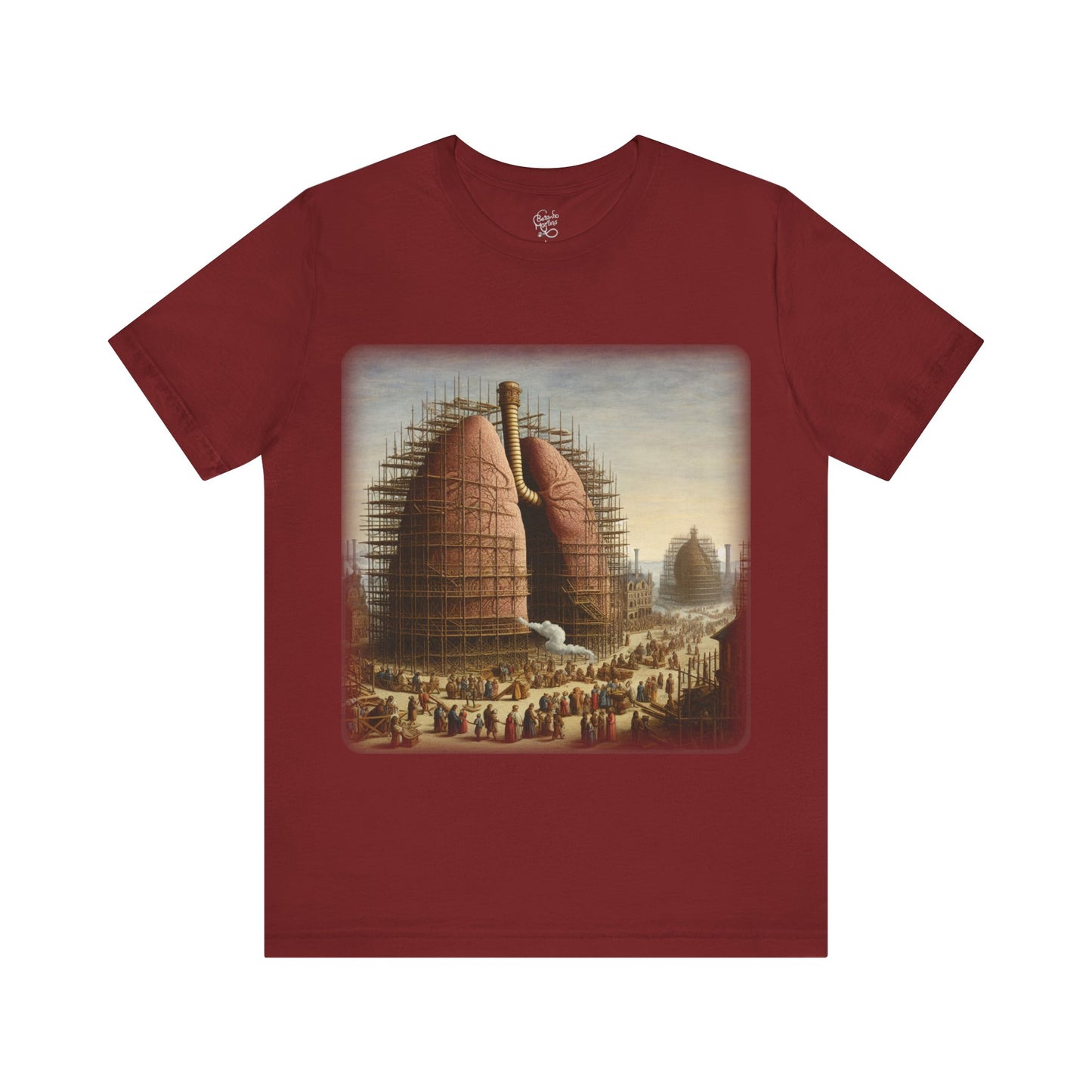 Lungs - The building of the great lung (Unisex Jersey Short Sleeve T-shirt)