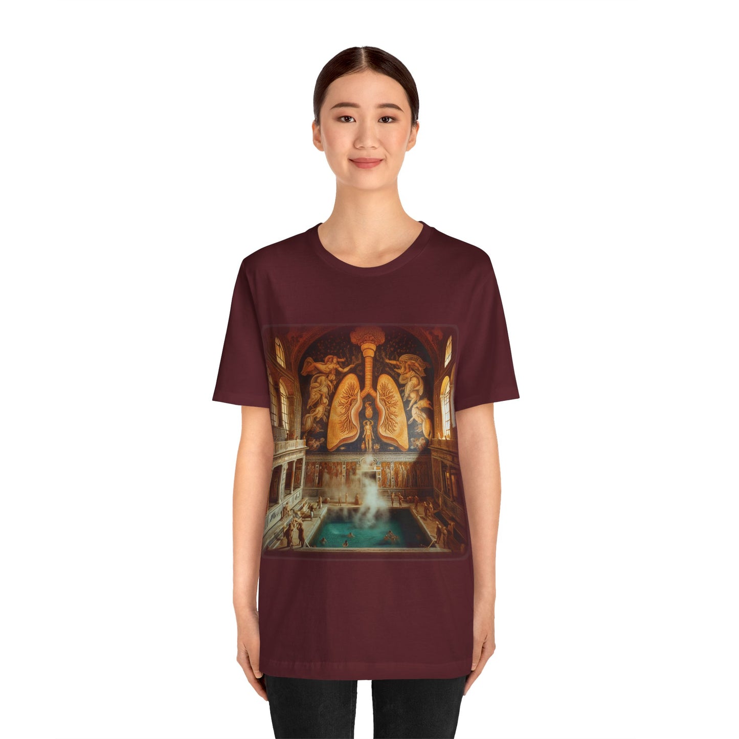 Lungs - The lung thermae (Unisex Jersey Short Sleeve T-shirt)
