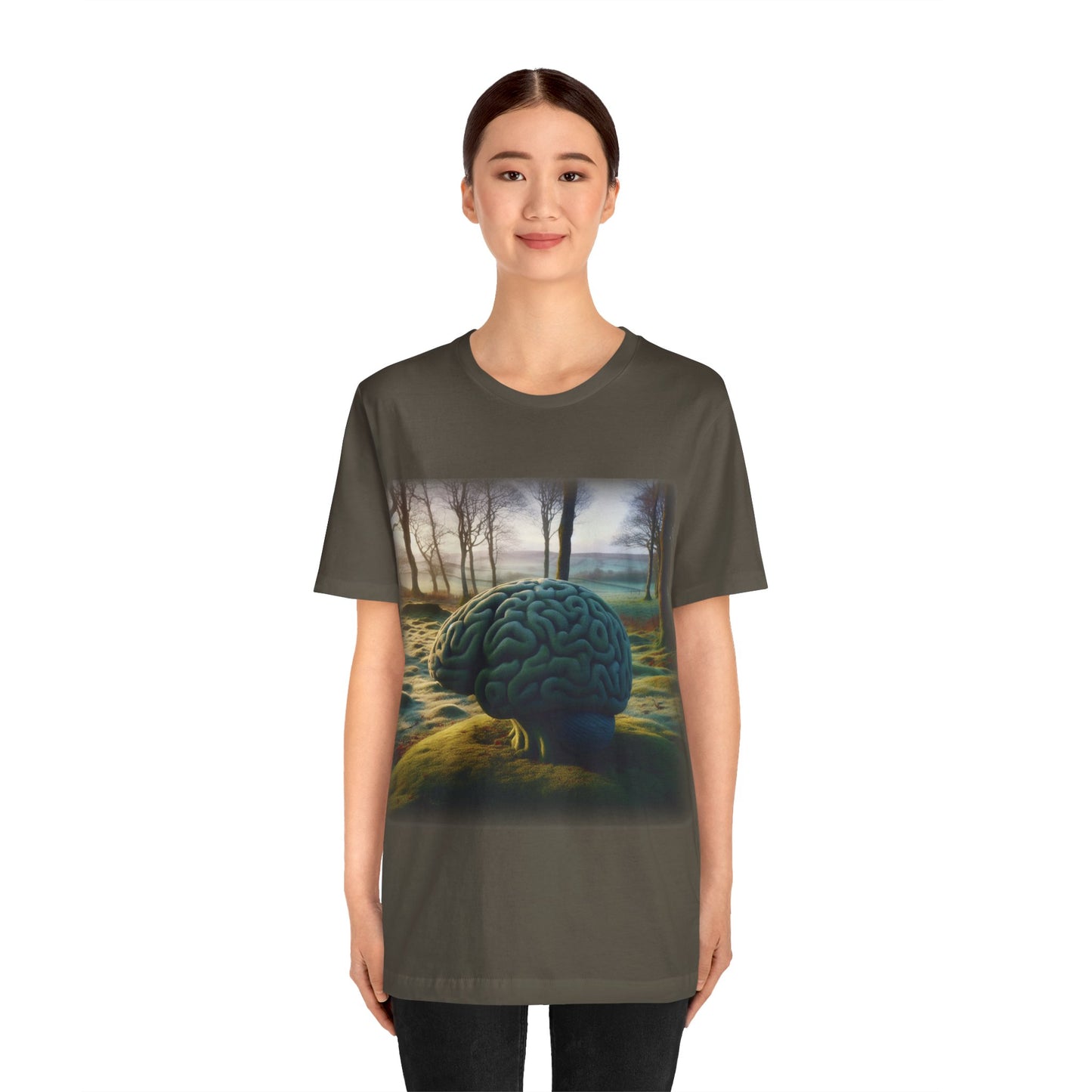 Brain - Celtic art 2 (Unisex Jersey Short Sleeve T-shirt)