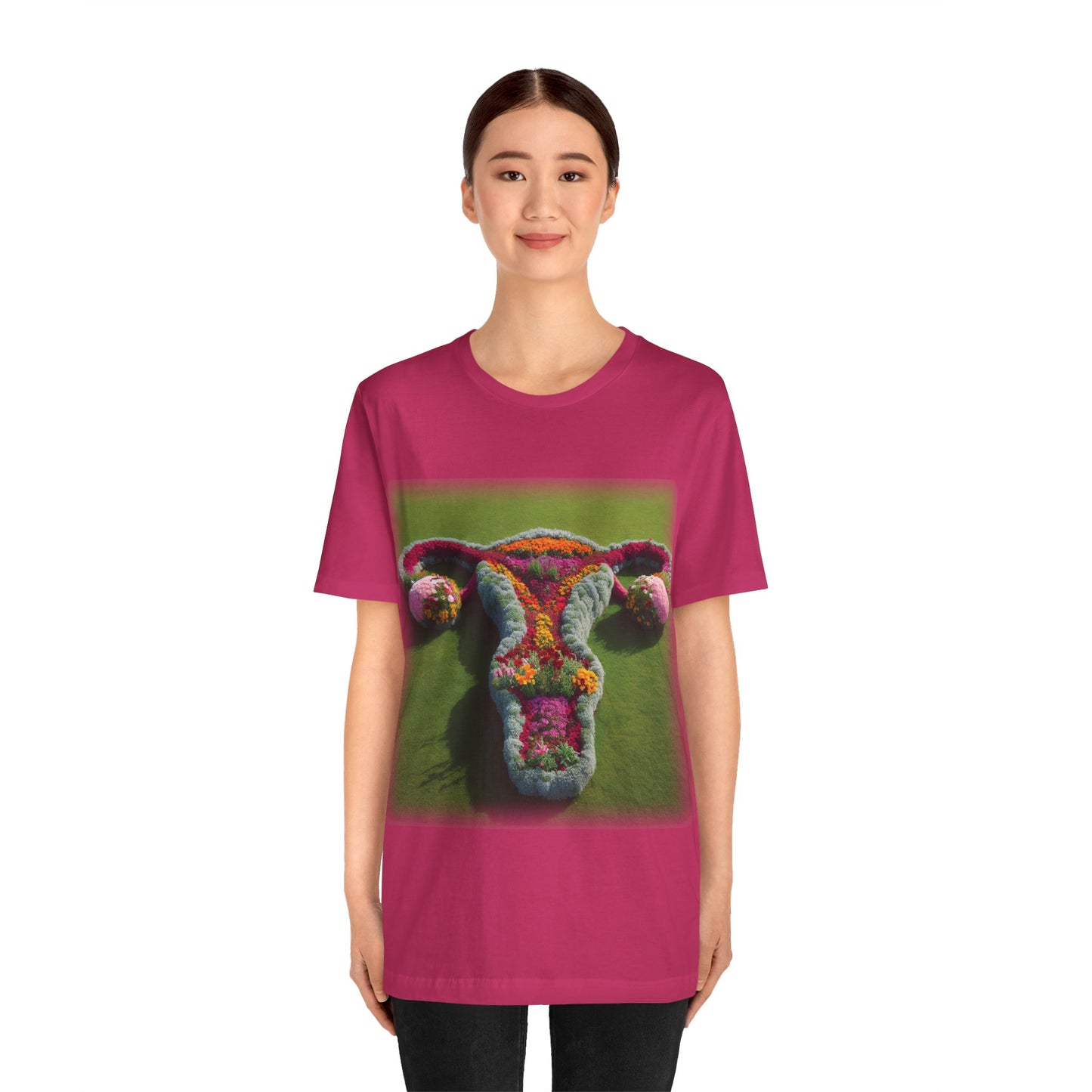 Uterus - Flower bed (Unisex Jersey Short Sleeve T-shirt)