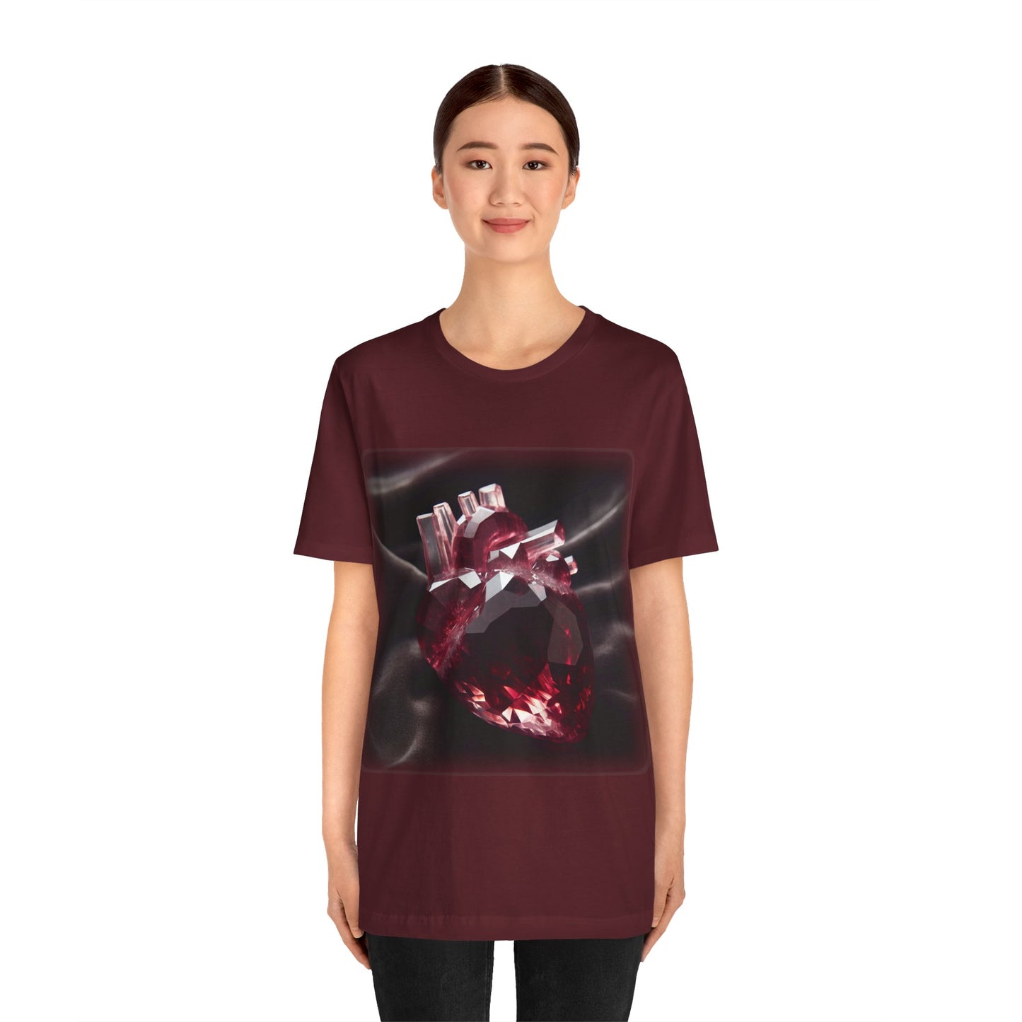Heart - Crystal 3 (Unisex Jersey Short Sleeve T-Shirt)