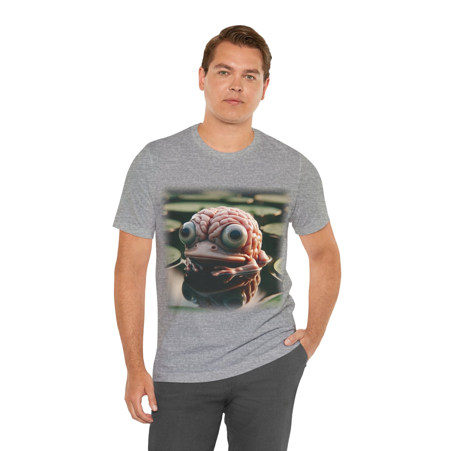 Brain - Frog 1 (Unisex Jersey Short Sleeve T-shirt)