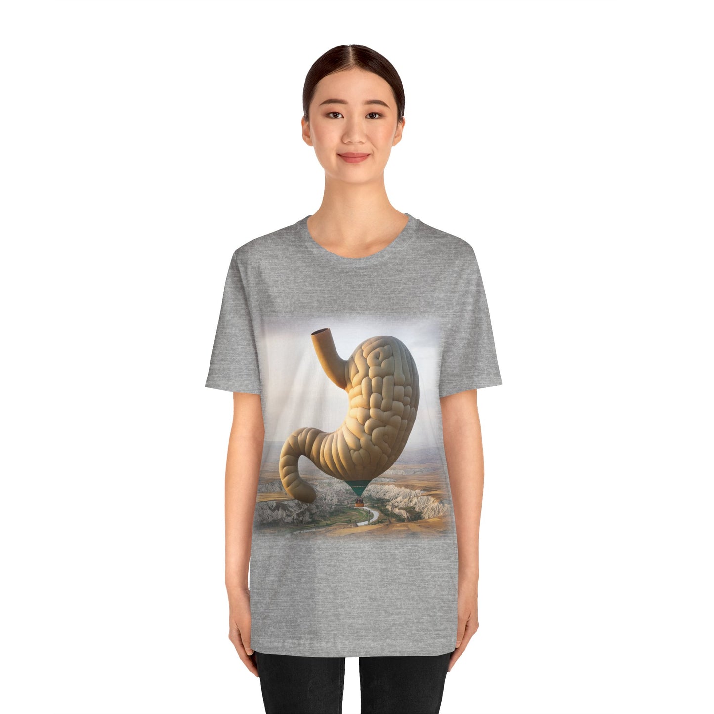 Stomach - Hot air balloon (Unisex Jersey Short Sleeve T-shirt)