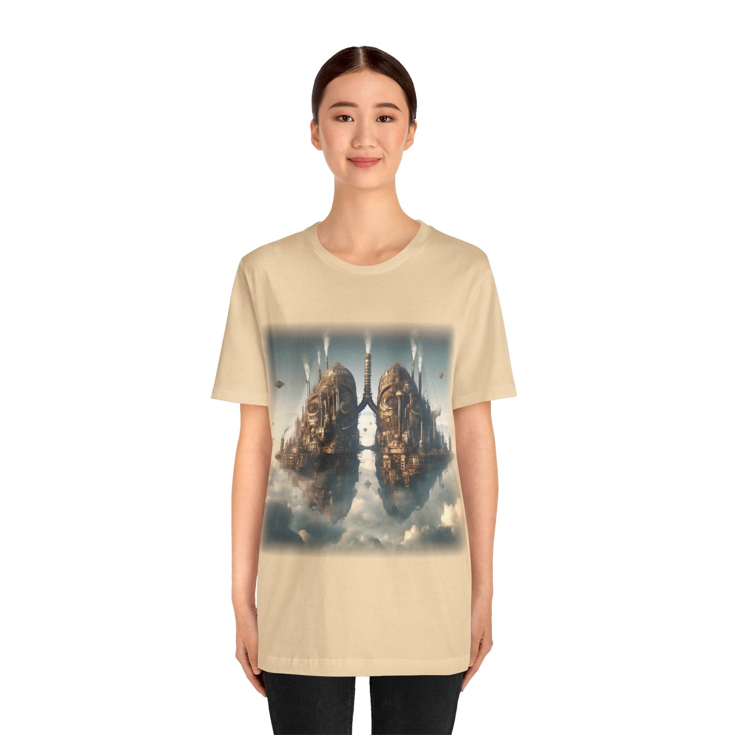 Lungs - Floating lung cities 1 (Unisex Jersey Short Sleeve T-shirt)