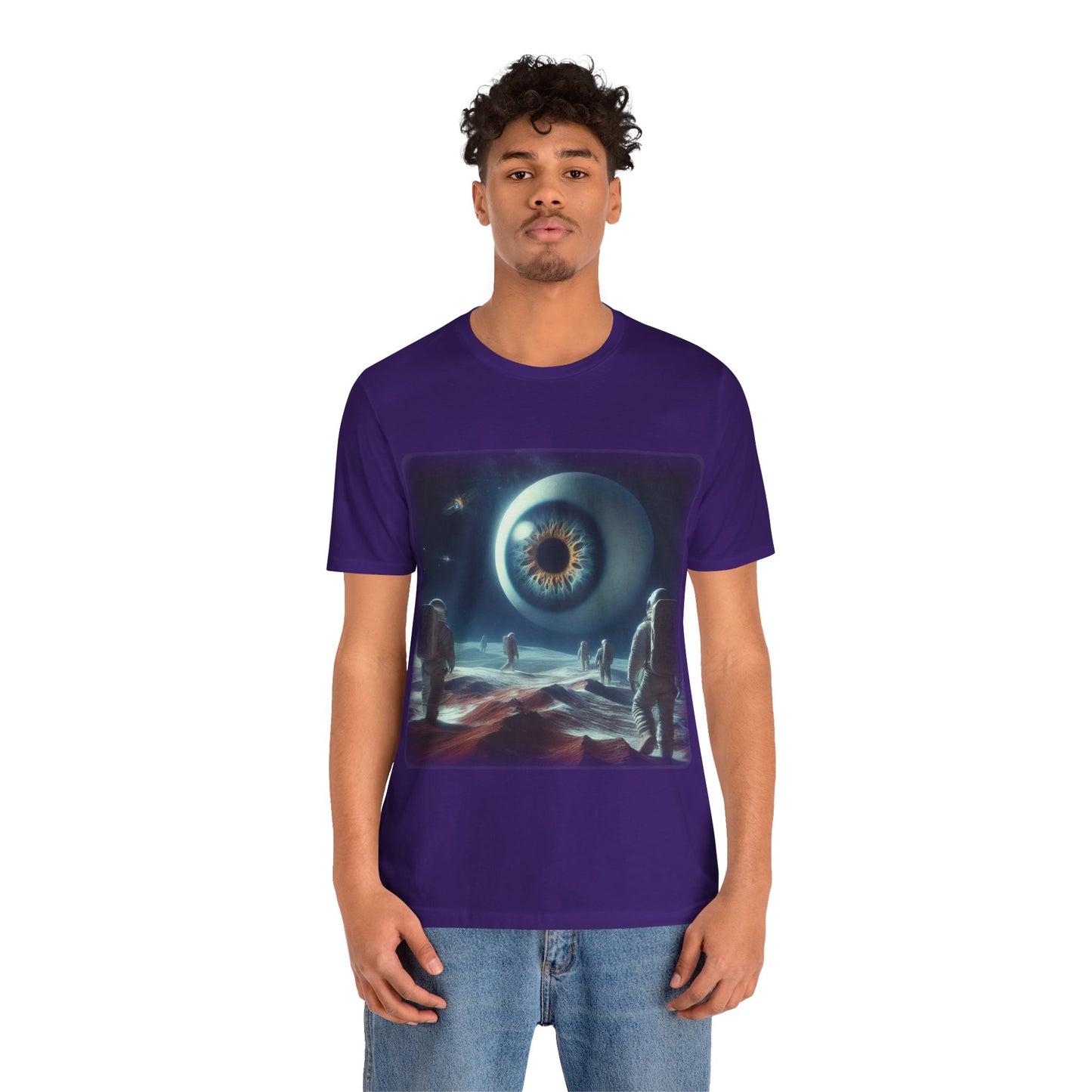 Eyes - Space 1 (Unisex Jersey Short Sleeve T-shirt)