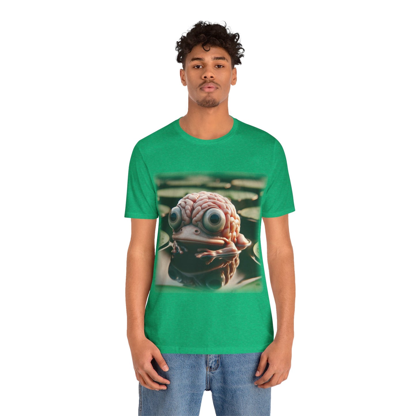 Brain - Frog 1 (Unisex Jersey Short Sleeve T-shirt)