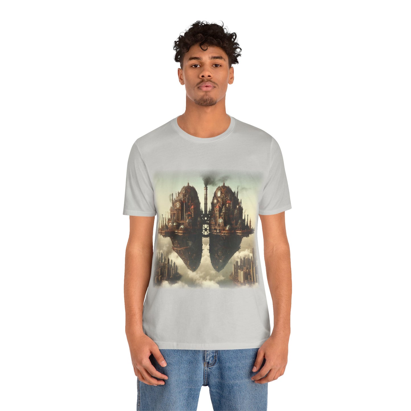 Lungs - Floating lung cities 2 (Unisex Jersey Short Sleeve T-shirt)